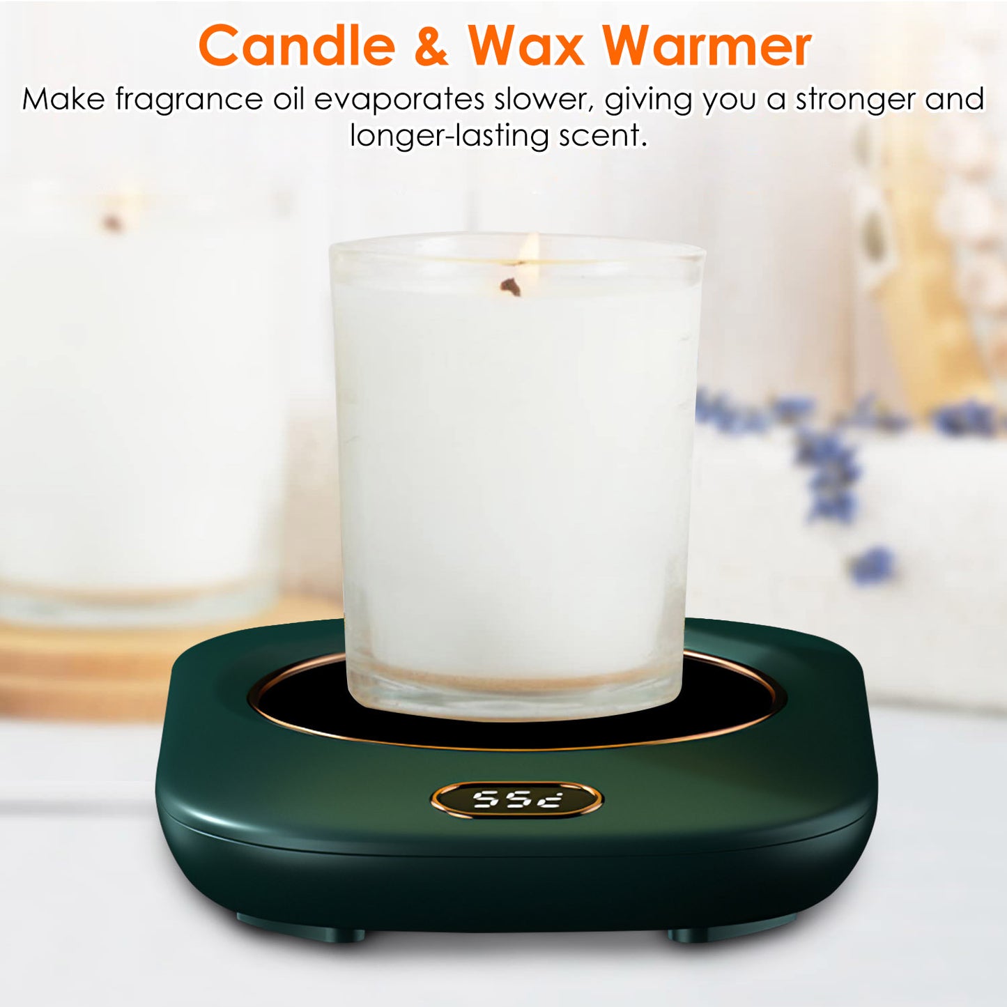 Electric Coffee Mug Warmer For Desk Auto Shut Off USB Tea Milk Beverage Cup Heater Heating Plate For Office Home 3 Temperature Setting, 3 Color Options, 1 Piece