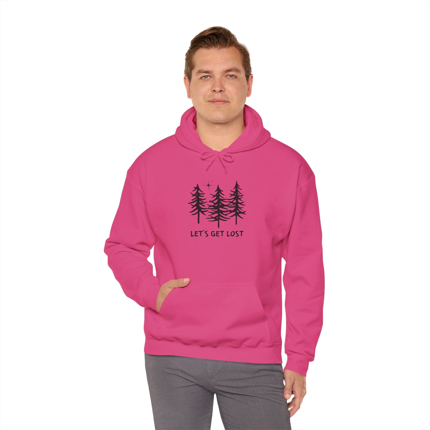 Let's Get Lost Unisex Hoodie Adventure Sweatshirt for Nature Lovers Rockhounds