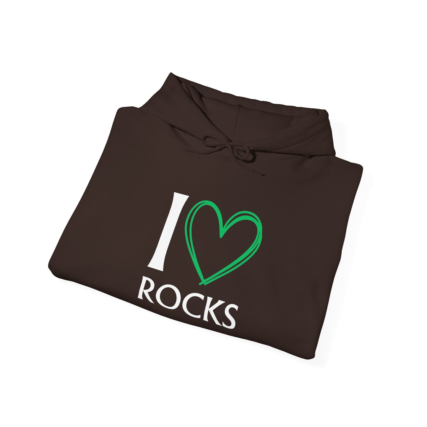 I Love Rocks Hoodie Rockhound, Geology & Rock Collector Hooded Sweatshirt
