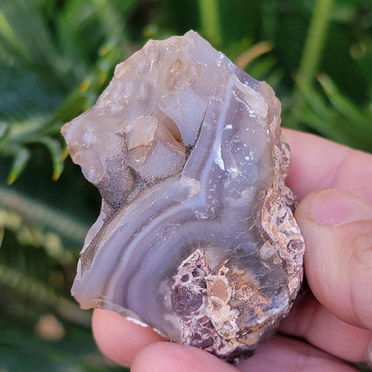 Unique Banded Agate from California | Raw Mineral Specimen | 109.12 grams