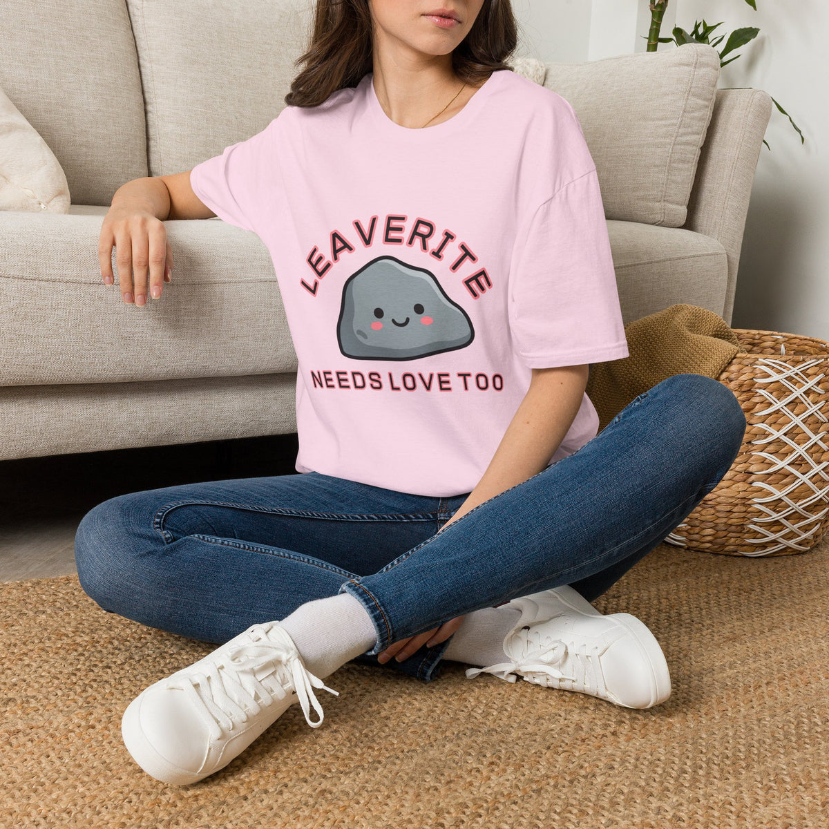 Leaverite Needs Love Too T-Shirt Funny Rockhound Kawaii Rock Geology Tee