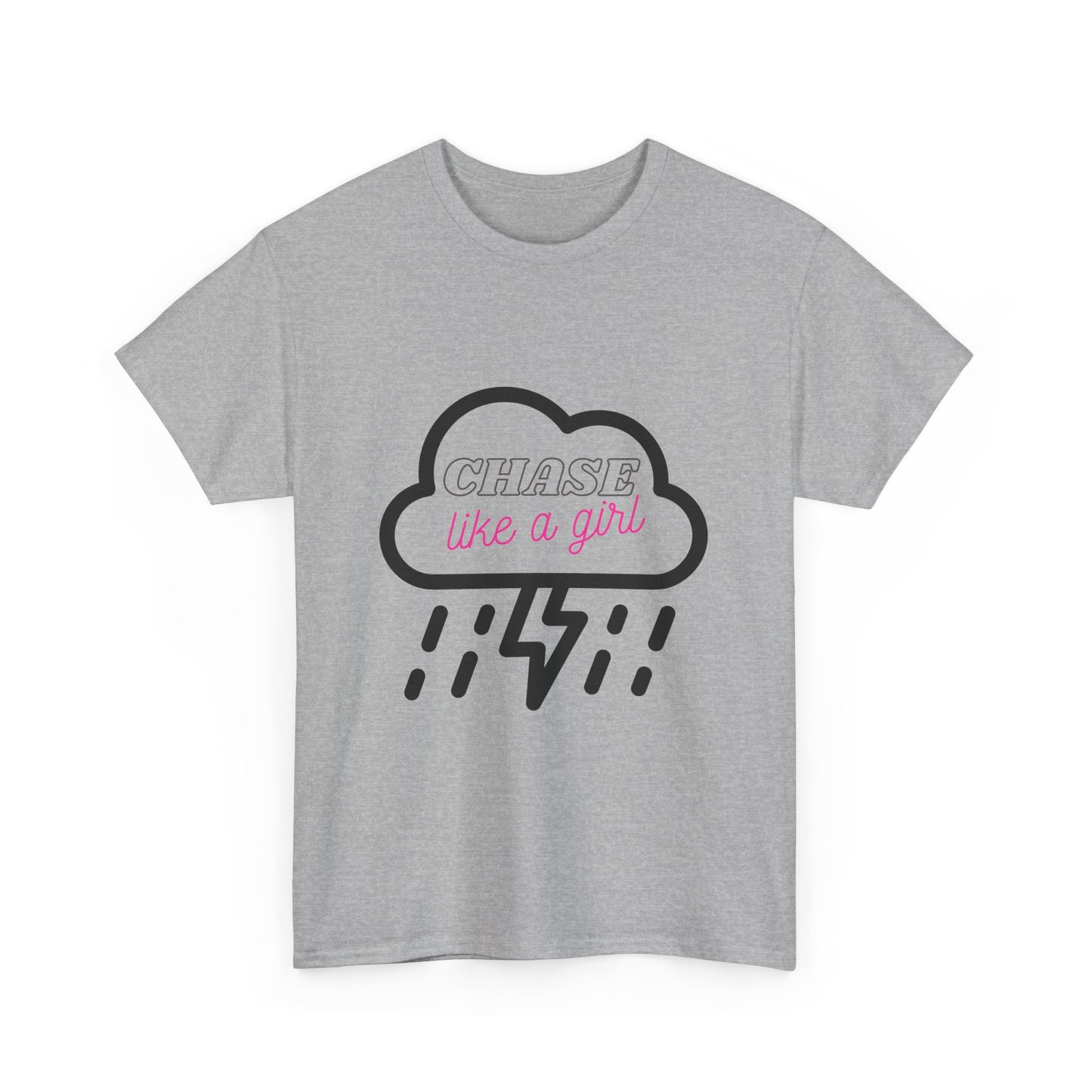 Female Storm Chaser Tee, Lightning Weather Lover Shirt, Thunderstorm Chase Gift, Cloud Graphic Top