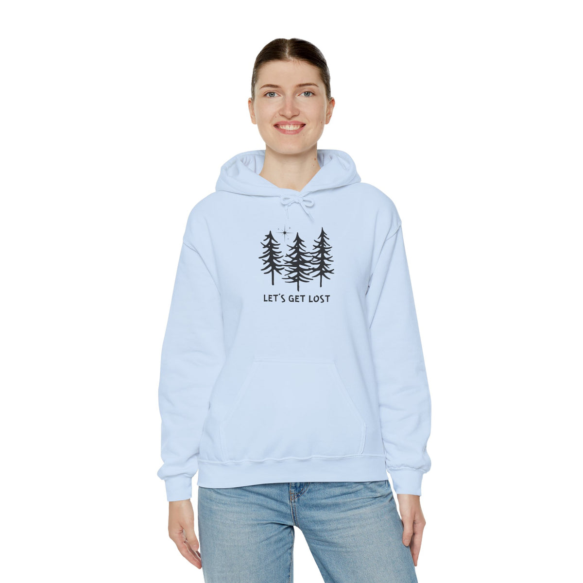 Let's Get Lost Unisex Hoodie Adventure Sweatshirt for Nature Lovers Rockhounds