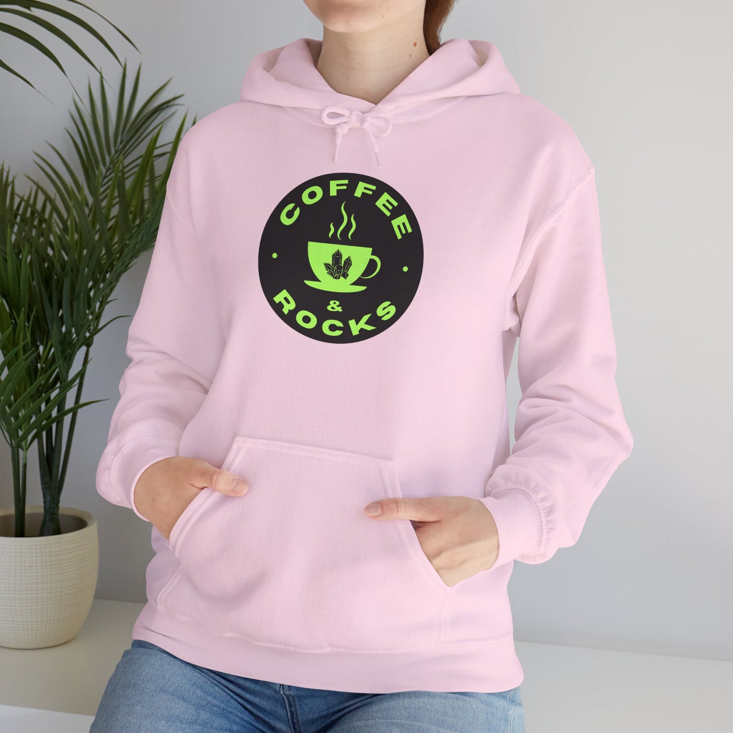 Coffee & Rocks Hoodie Cozy Geology Unisex Hooded Sweatshirt