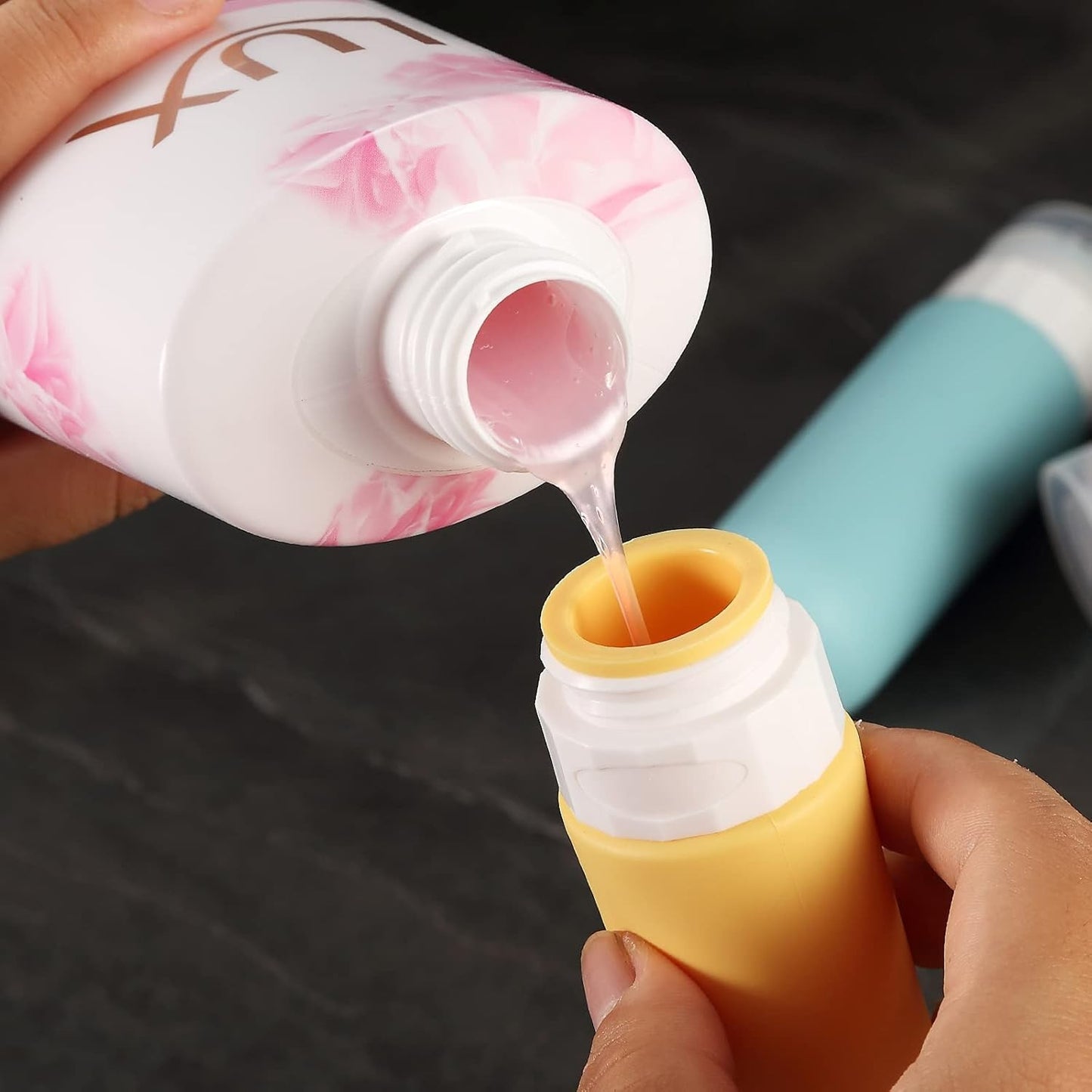 Adventure Ready Leakproof Refillable Silicone Travel Bottles Set for Shampoo, Body Wash, Etc