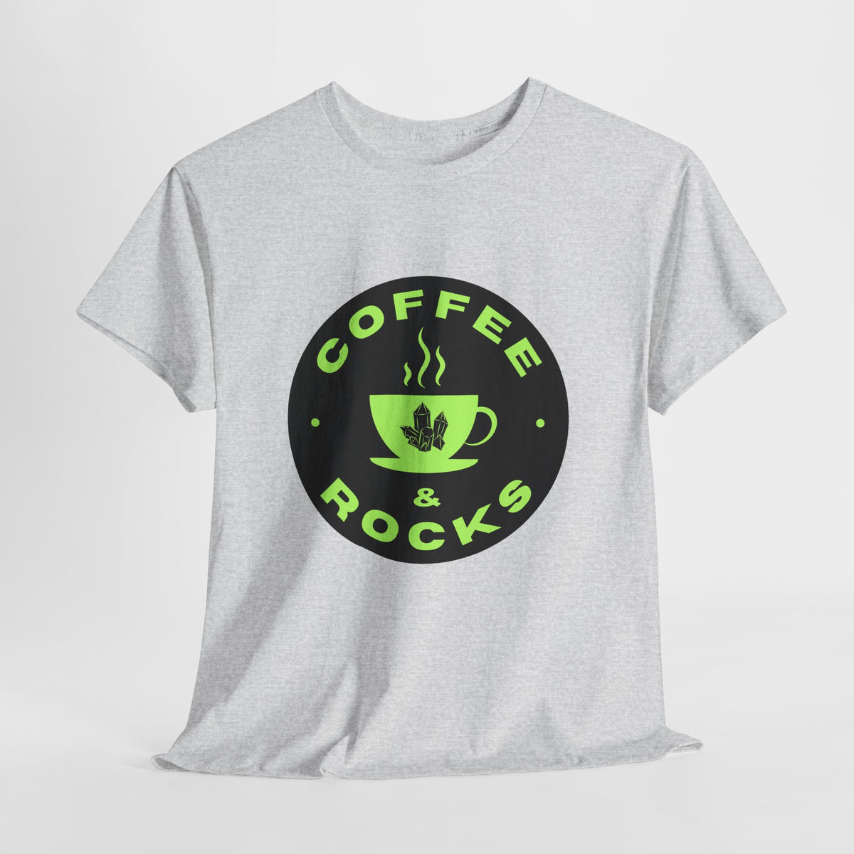 Coffee & Rocks Unisex Heavy Cotton Tee - Perfect for Geologist Coffee Lovers