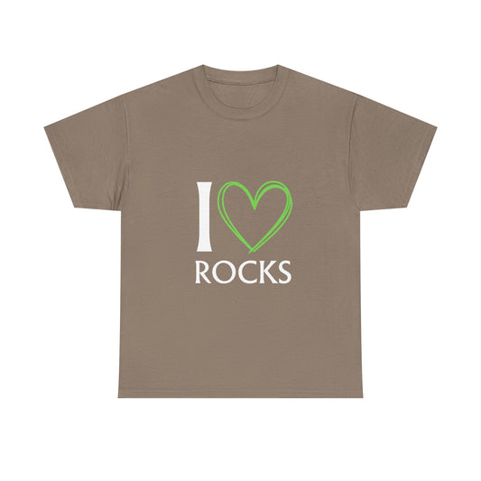 I Love Rocks T-Shirt - Geology Shirt For Rockhounds, Miners, Mineral Collectors