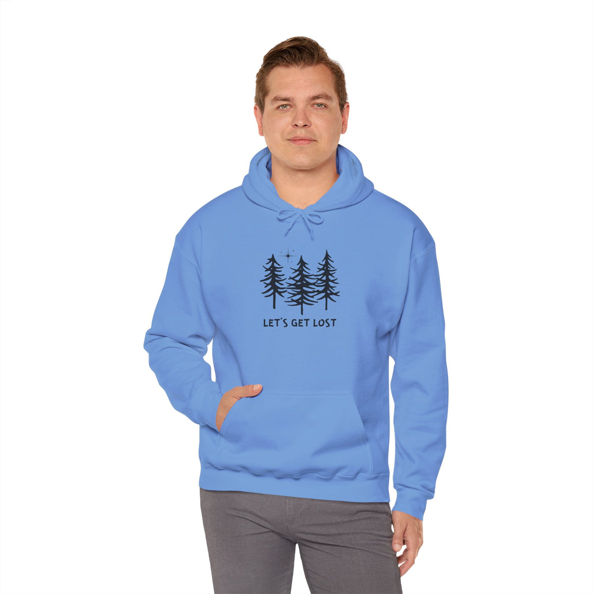 Let's Get Lost Unisex Hoodie Adventure Sweatshirt for Nature Lovers Rockhounds