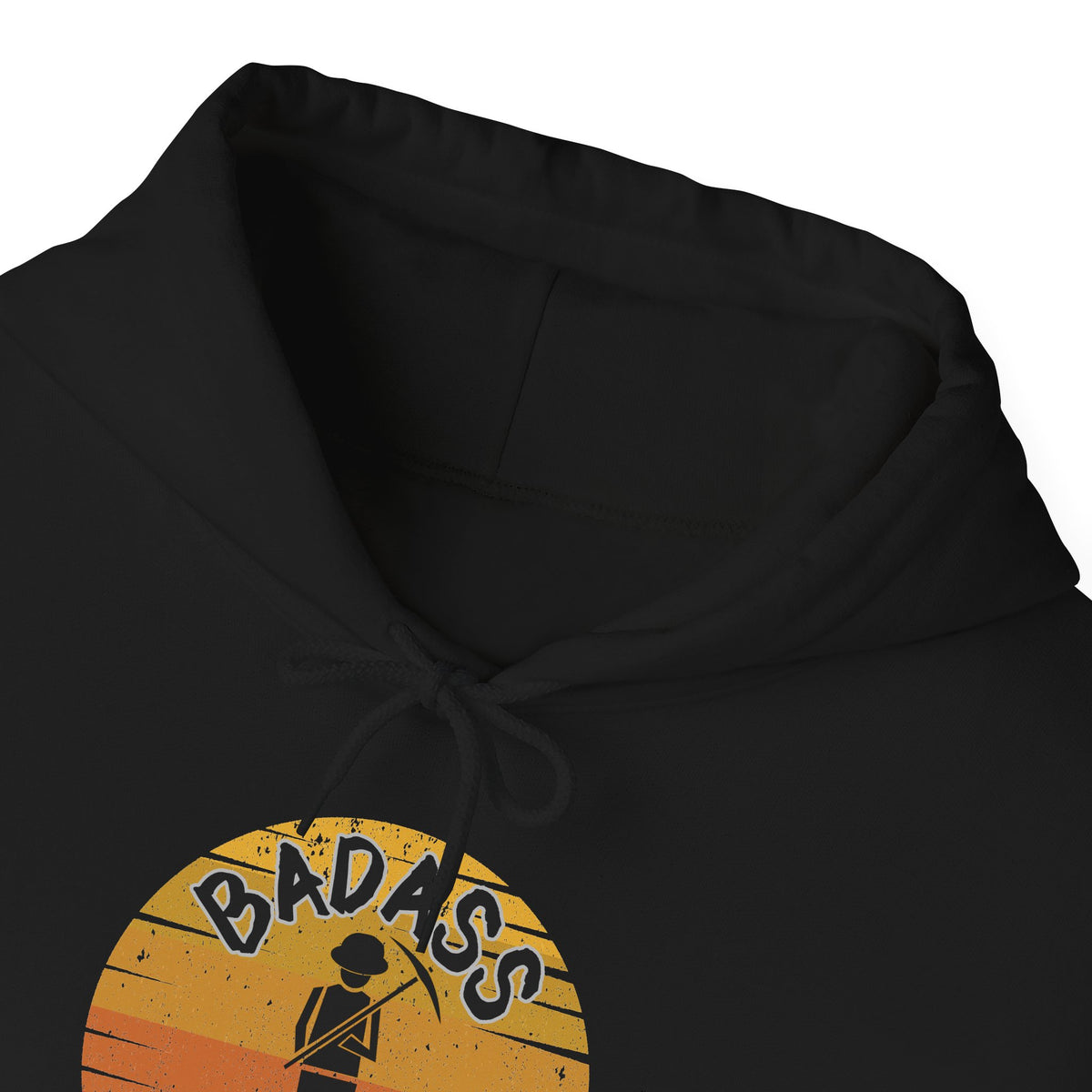 Badass Miner Rock Hammer Sunset Hoodie Unisex Hooded Sweatshirt