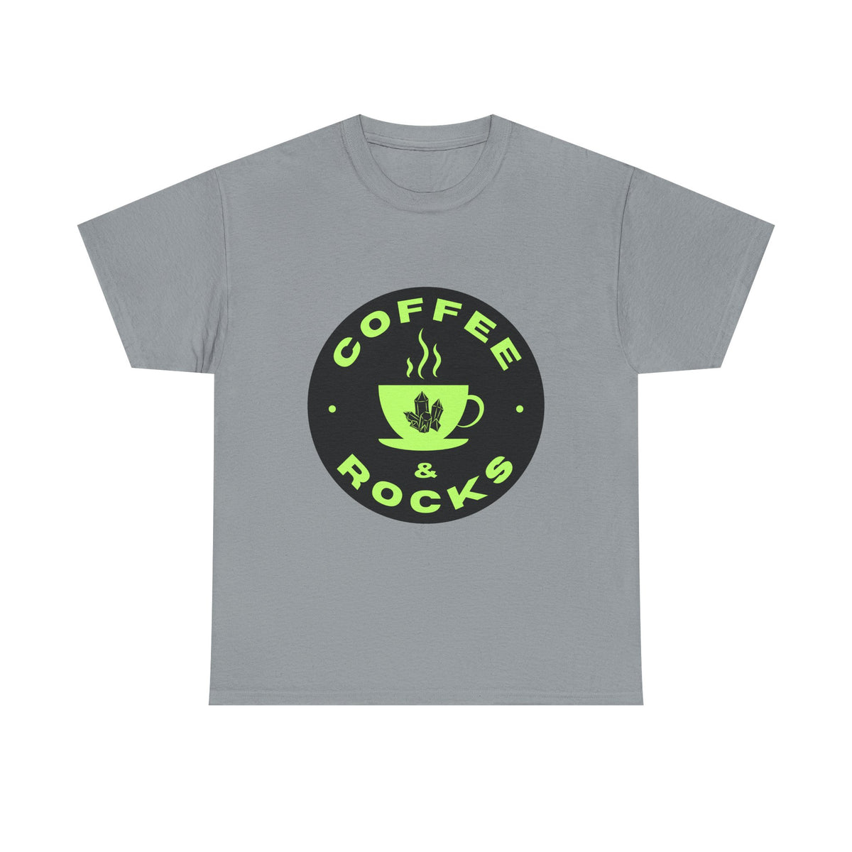 Coffee & Rocks Unisex Heavy Cotton Tee - Perfect for Geologist Coffee Lovers