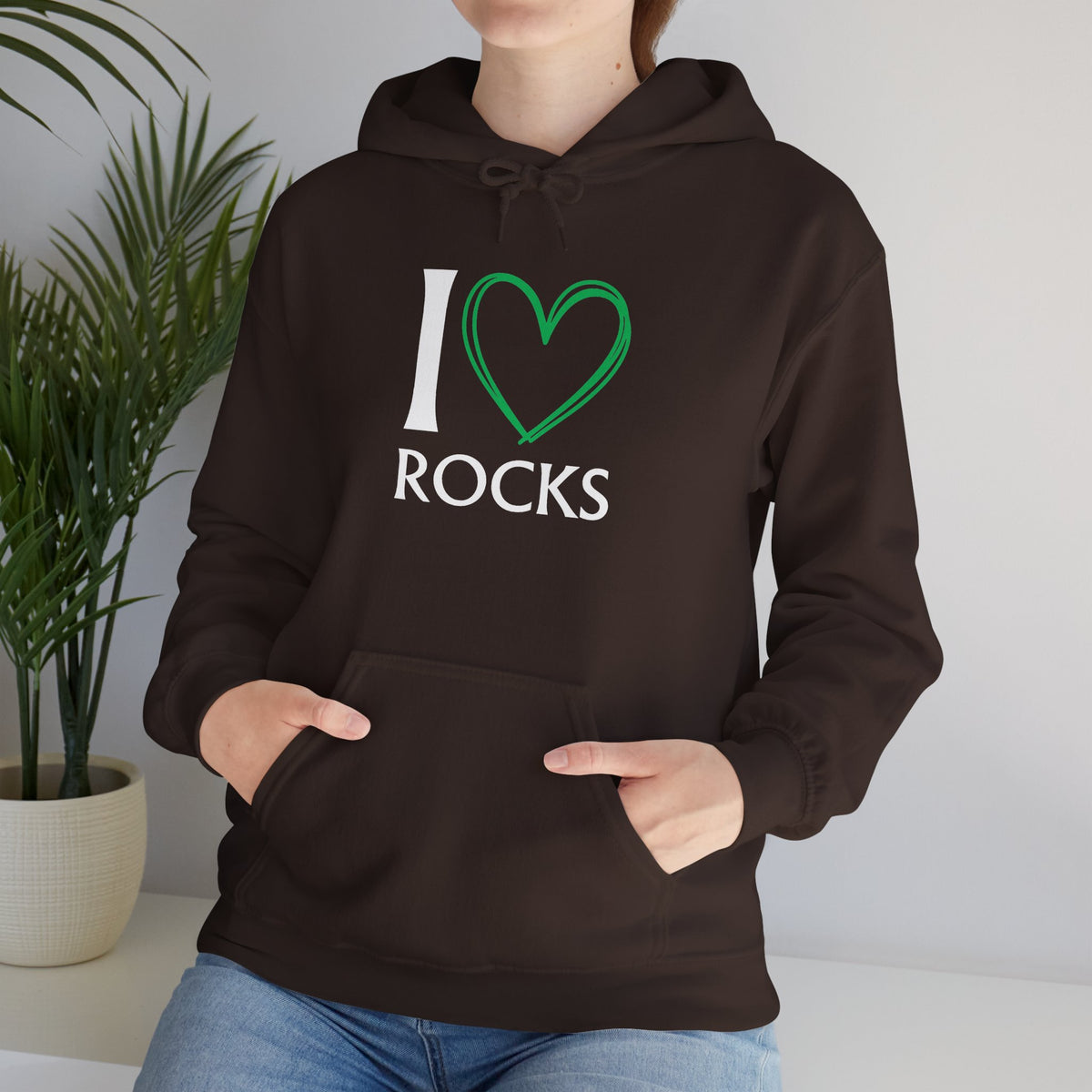 I Love Rocks Hoodie Rockhound, Geology & Rock Collector Hooded Sweatshirt