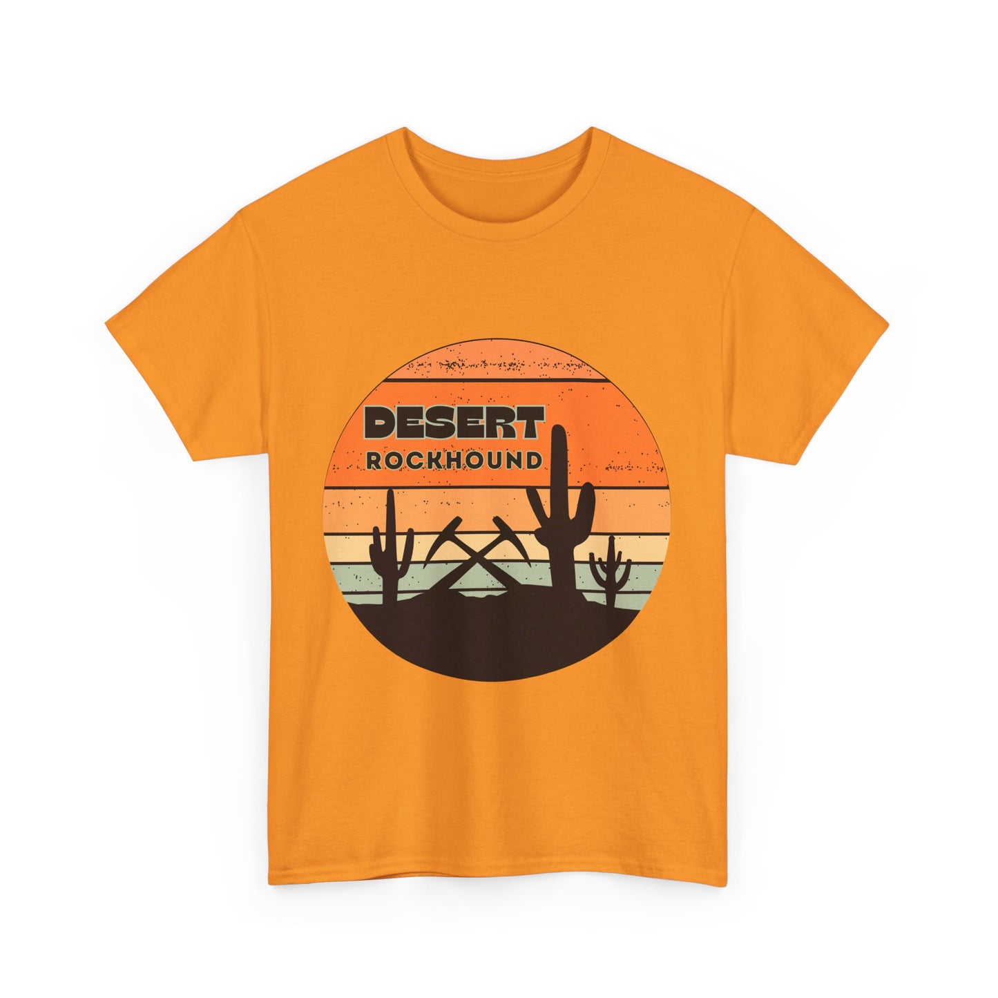 Desert Rockhound Unisex Heavy Cotton Tee Shirt - Perfect for Rock Lovers From Arizona, New Mexico, Utah, California, Texas