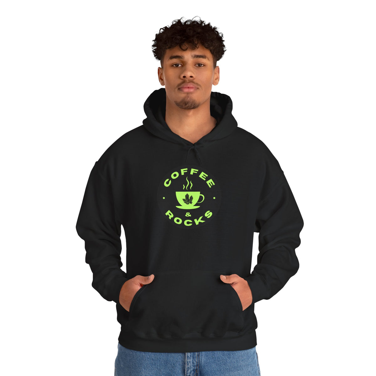 Coffee & Rocks Hoodie Cozy Geology Unisex Hooded Sweatshirt