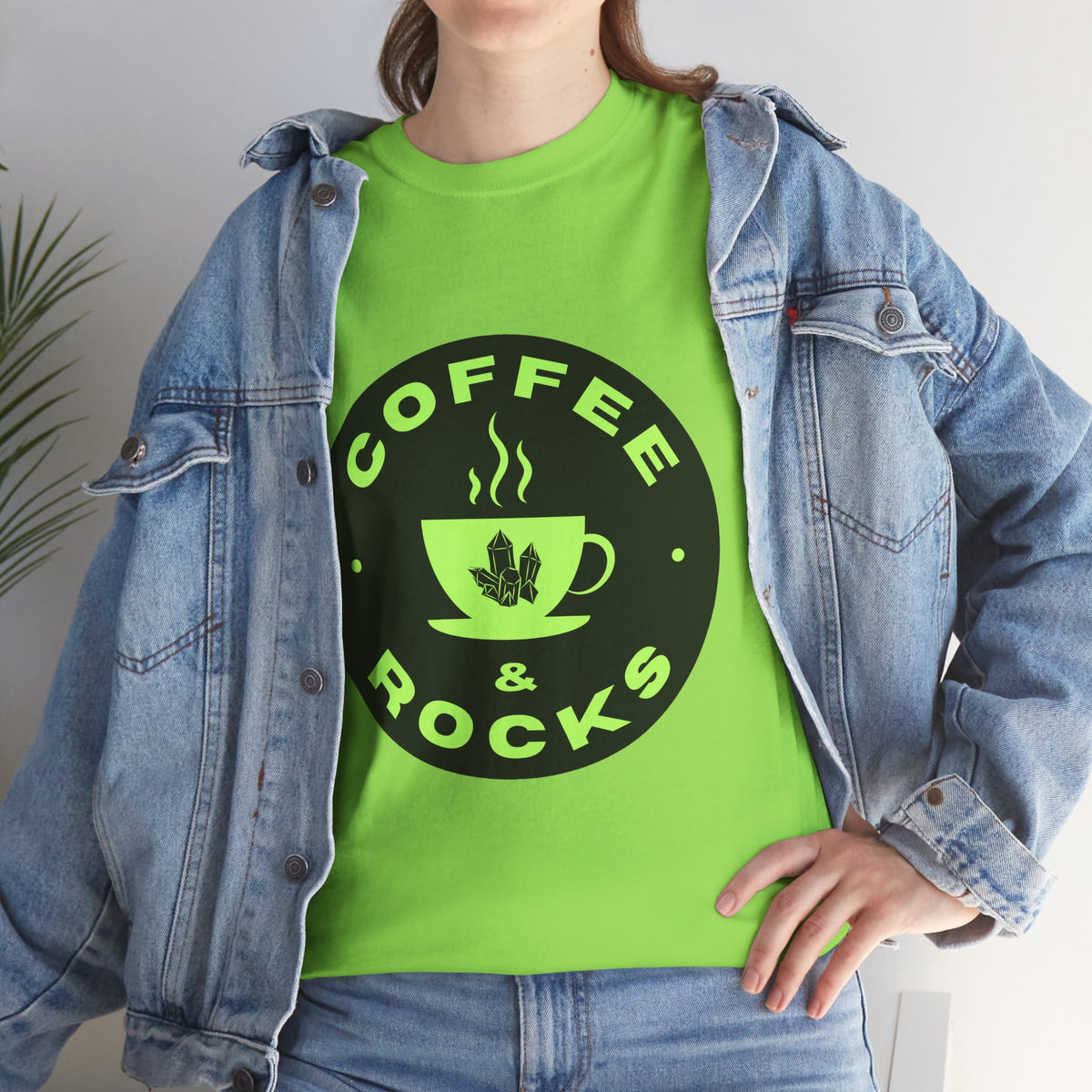 Coffee & Rocks Unisex Heavy Cotton Tee - Perfect for Geologist Coffee Lovers
