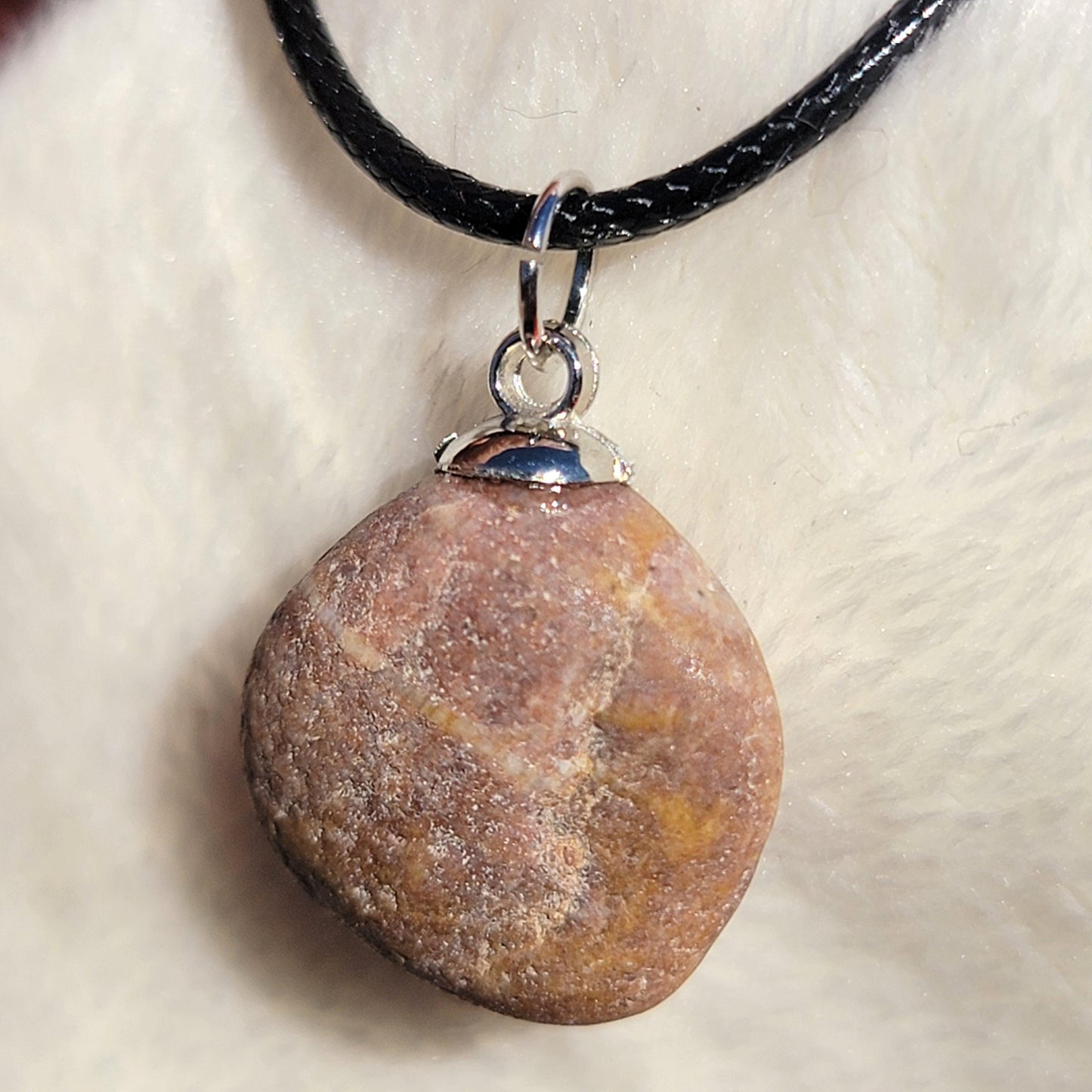 Natural River Rock Stone Pendant Necklace | Nature Themed Jewelry | Rockhound Gift