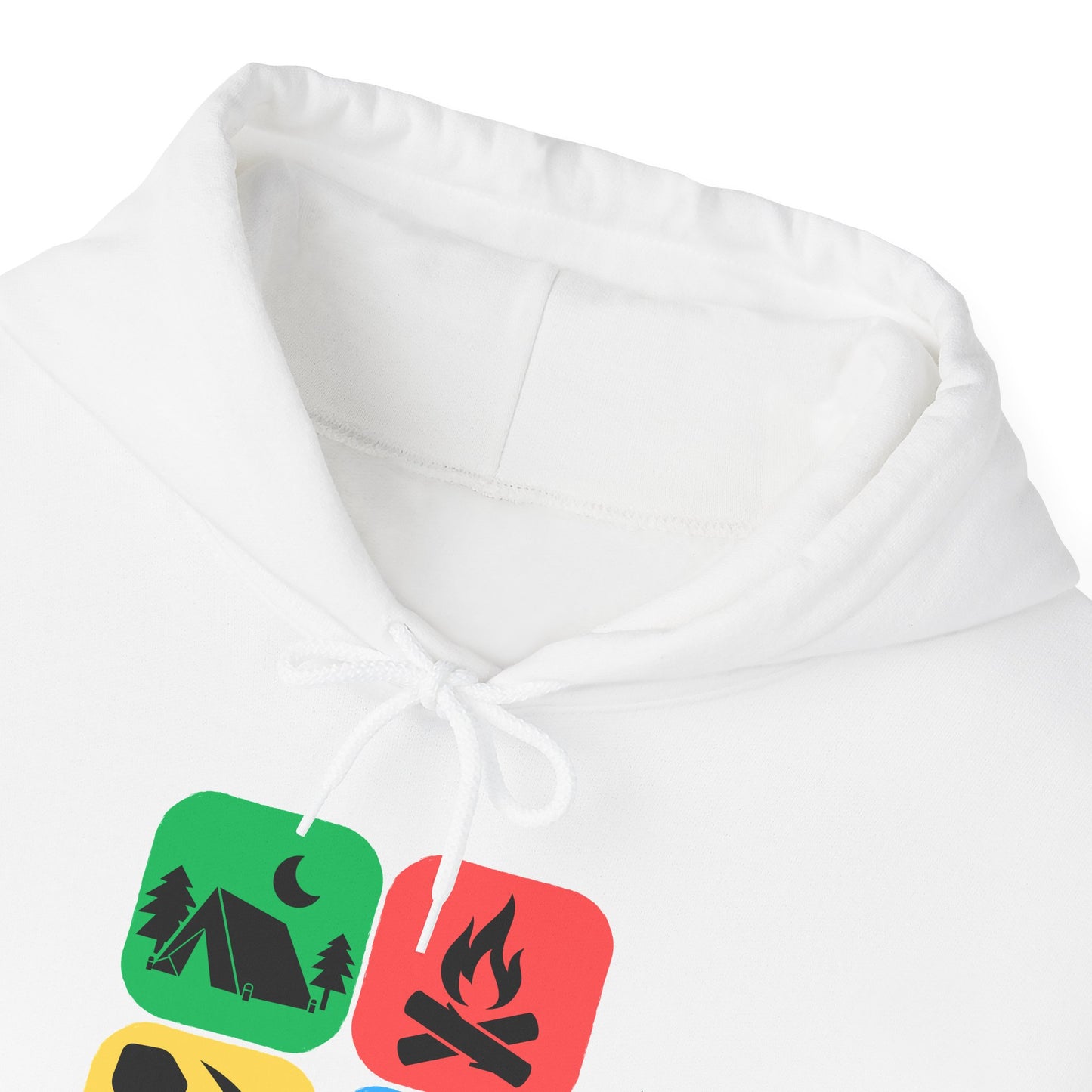 Color Block Icon Rockhound Hoodie Camping Adventure Unisex Hooded Sweatshirt