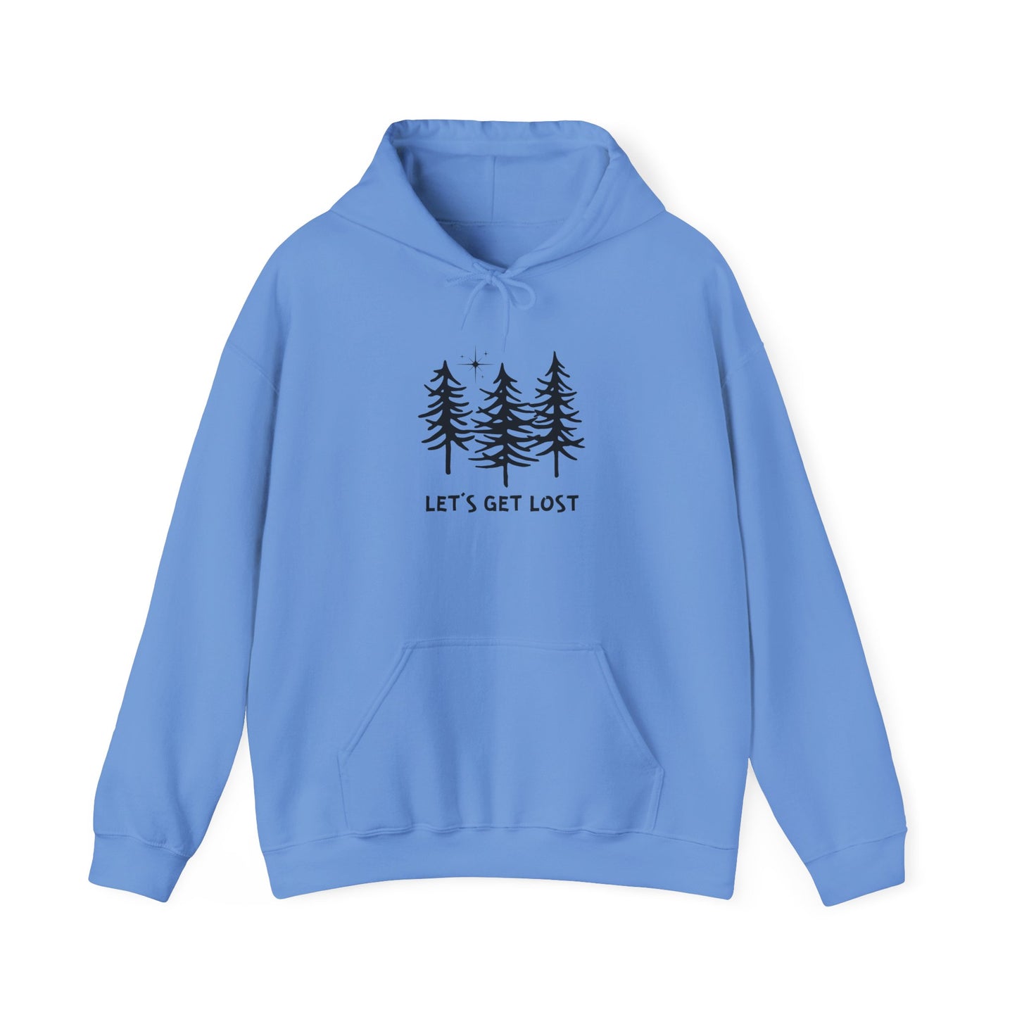 Let's Get Lost Unisex Hoodie Adventure Sweatshirt for Nature Lovers Rockhounds