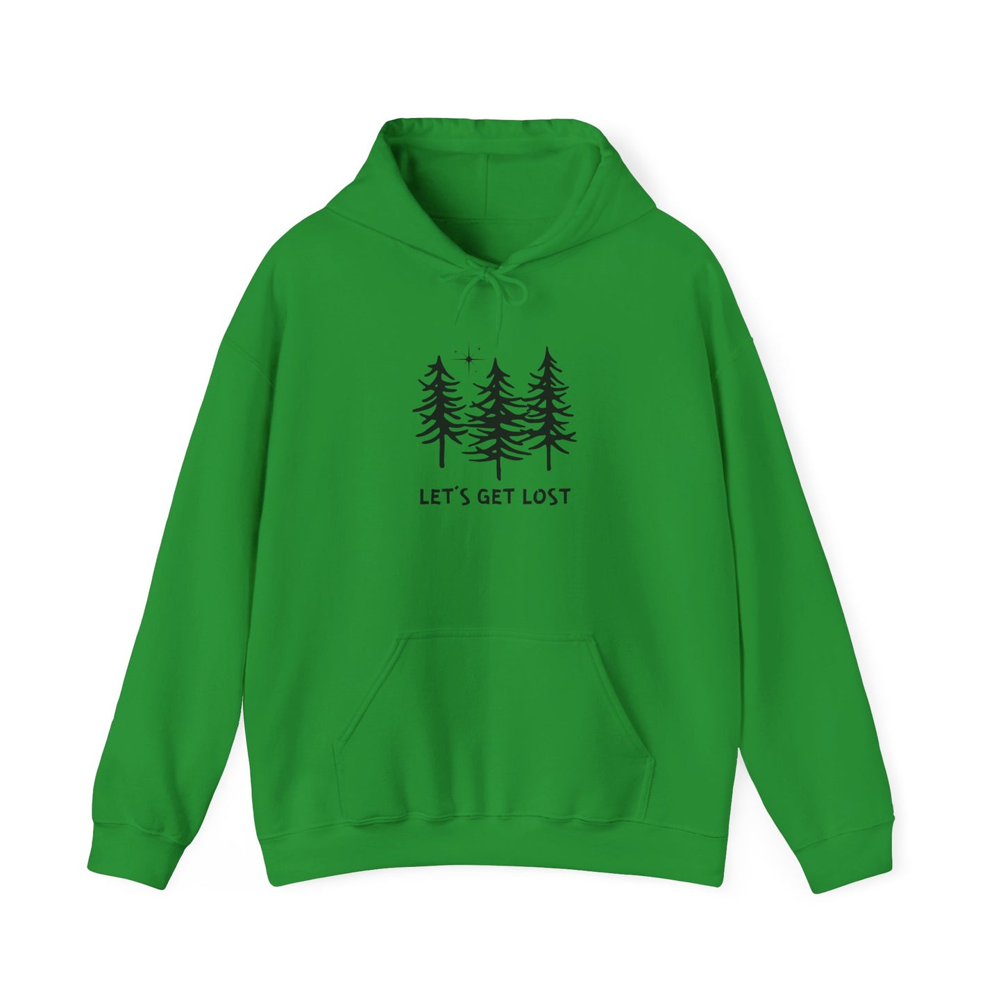 Let's Get Lost Unisex Hoodie Adventure Sweatshirt for Nature Lovers Rockhounds