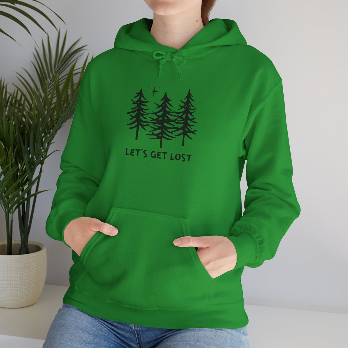 Let's Get Lost Unisex Hoodie Adventure Sweatshirt for Nature Lovers Rockhounds