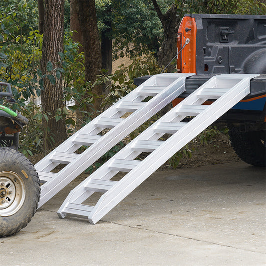 Heavy-Duty Aluminum Ramps – 8810 lbs Capacity, Universal Loading Ramp for Motorcycle, ATV, UTV, Tractor &amp; More (72"x15", 2-Pack)
