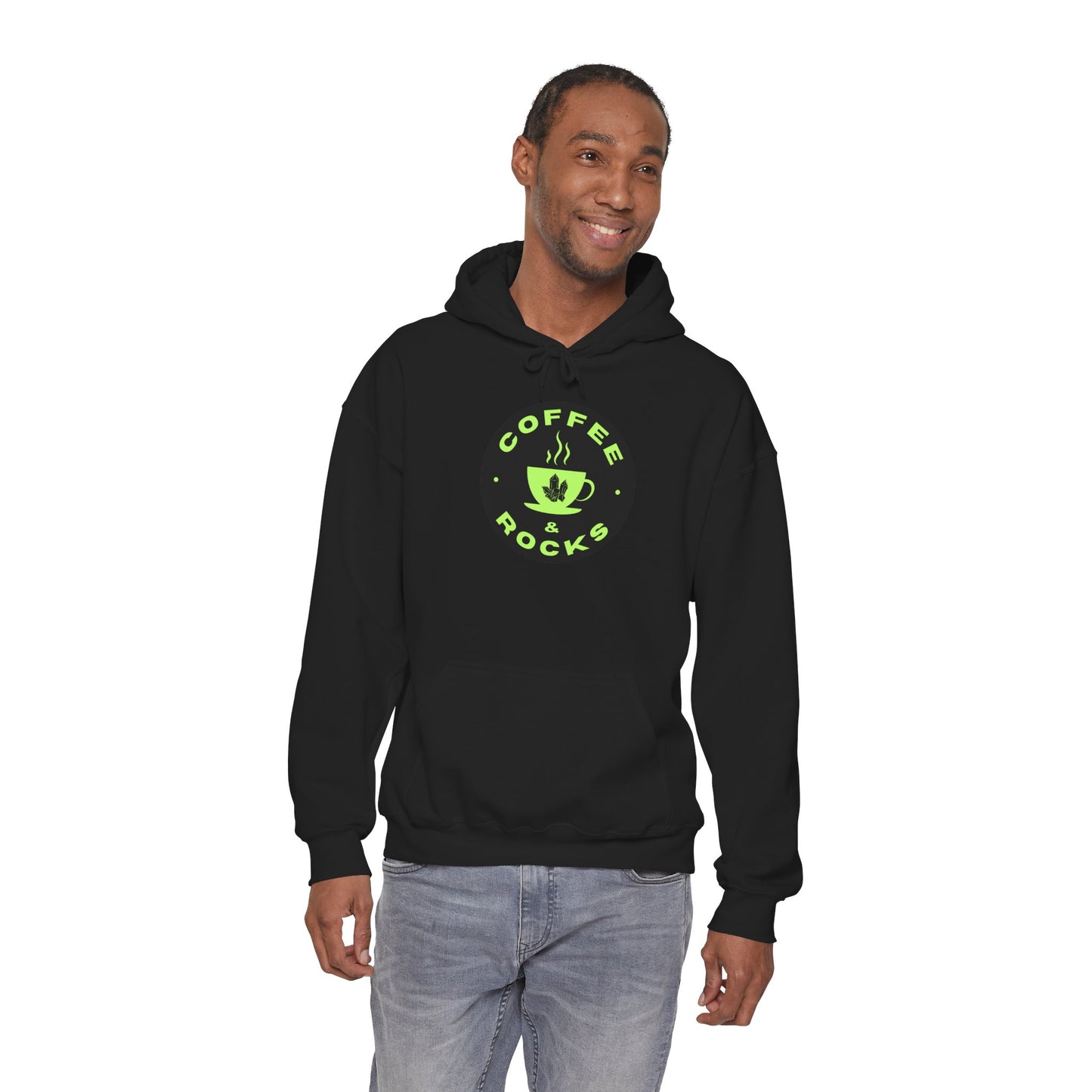 Coffee & Rocks Hoodie Cozy Geology Unisex Hooded Sweatshirt