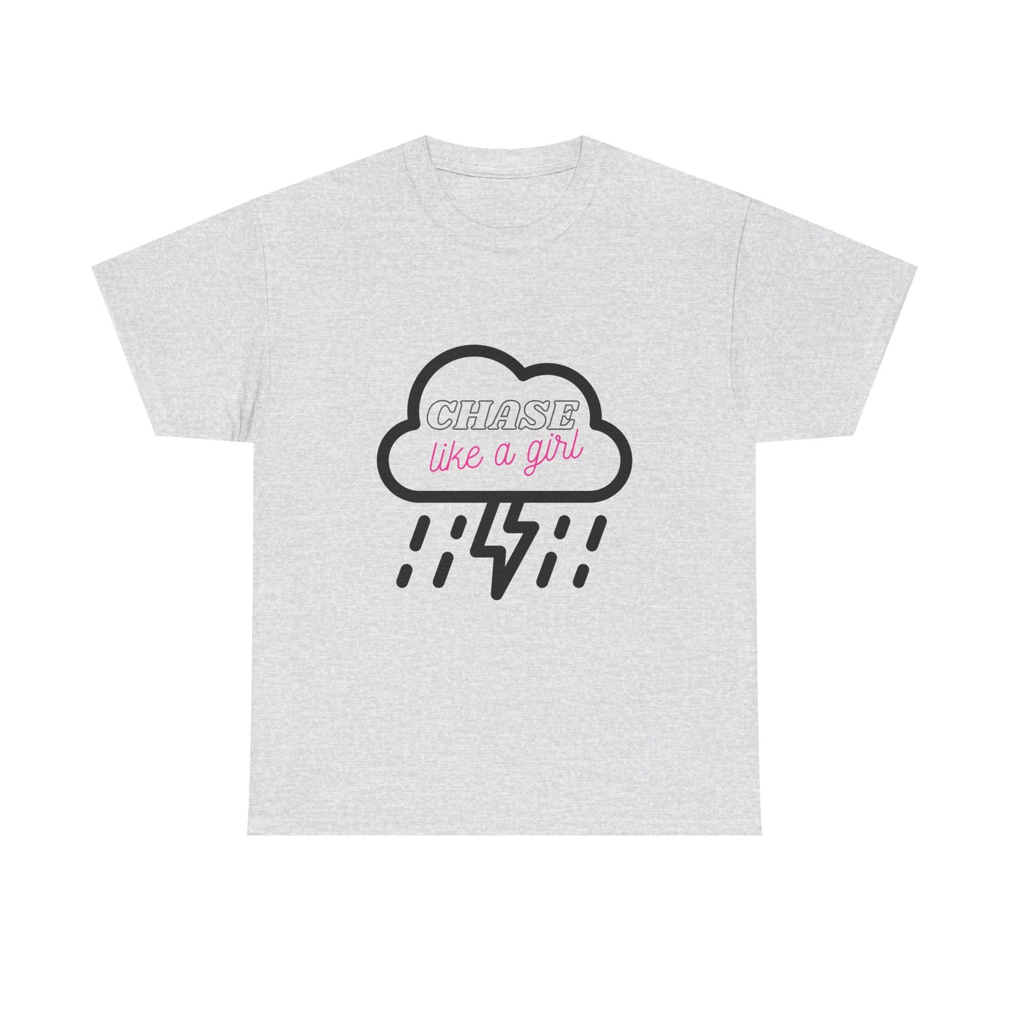 Female Storm Chaser Tee, Lightning Weather Lover Shirt, Thunderstorm Chase Gift, Cloud Graphic Top