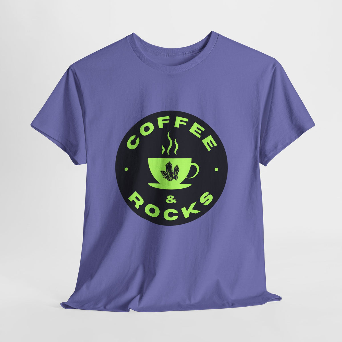 Coffee & Rocks Unisex Heavy Cotton Tee - Perfect for Geologist Coffee Lovers