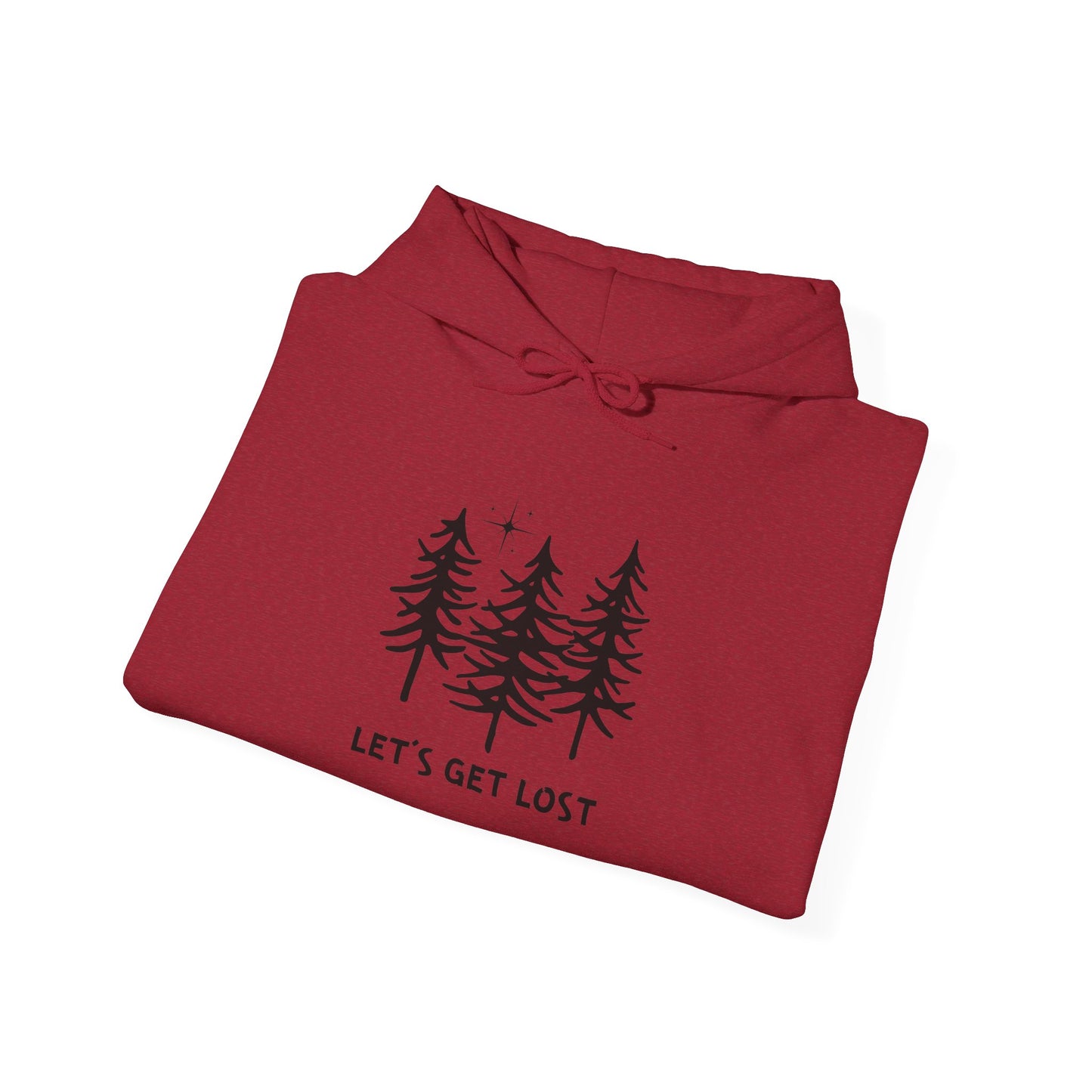 Let's Get Lost Unisex Hoodie Adventure Sweatshirt for Nature Lovers Rockhounds