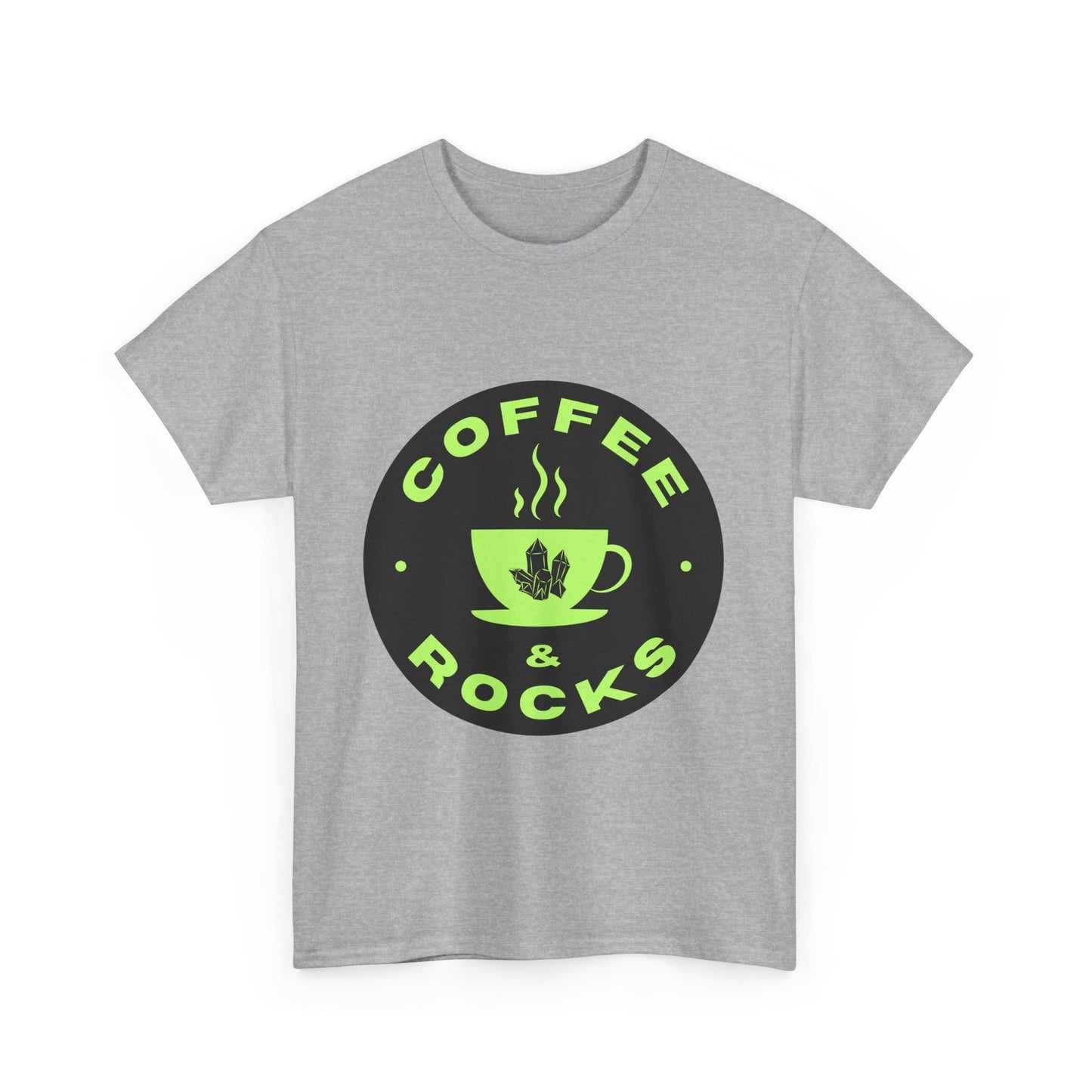 Coffee & Rocks Unisex Heavy Cotton Tee - Perfect Geology Shirt for Coffee Lovers