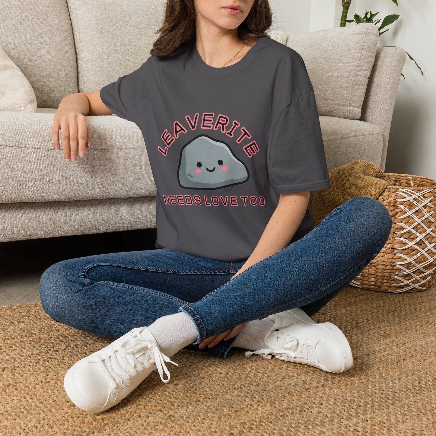 Leaverite Needs Love Too T-Shirt Funny Rockhound Kawaii Rock Geology Tee