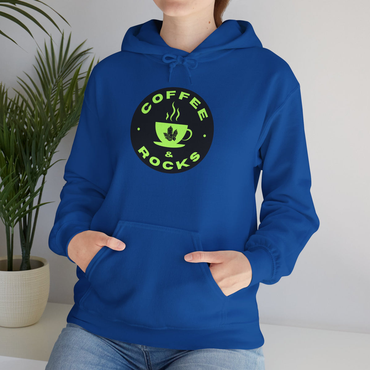Coffee & Rocks Hoodie Cozy Geology Unisex Hooded Sweatshirt