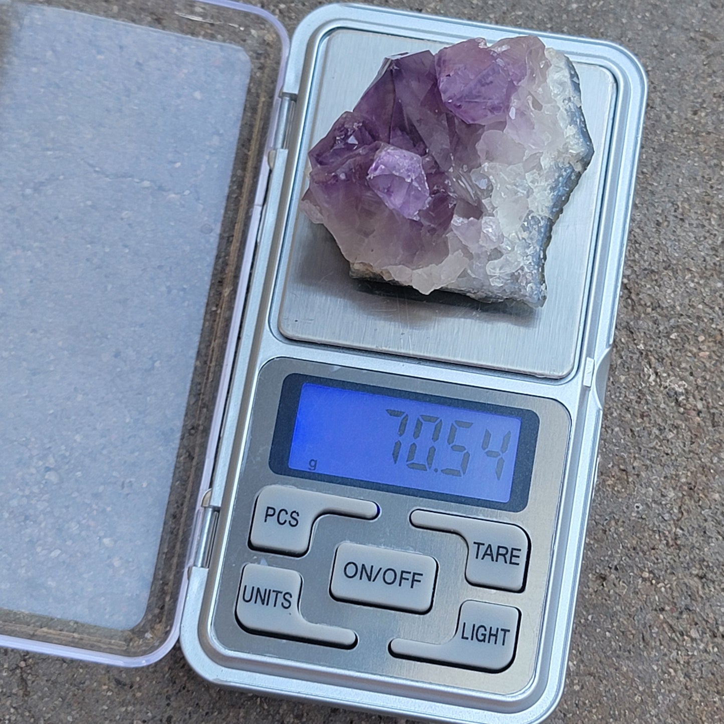Amethyst Crystal Rock Specimen | Purple Quartz | 70.54 grams