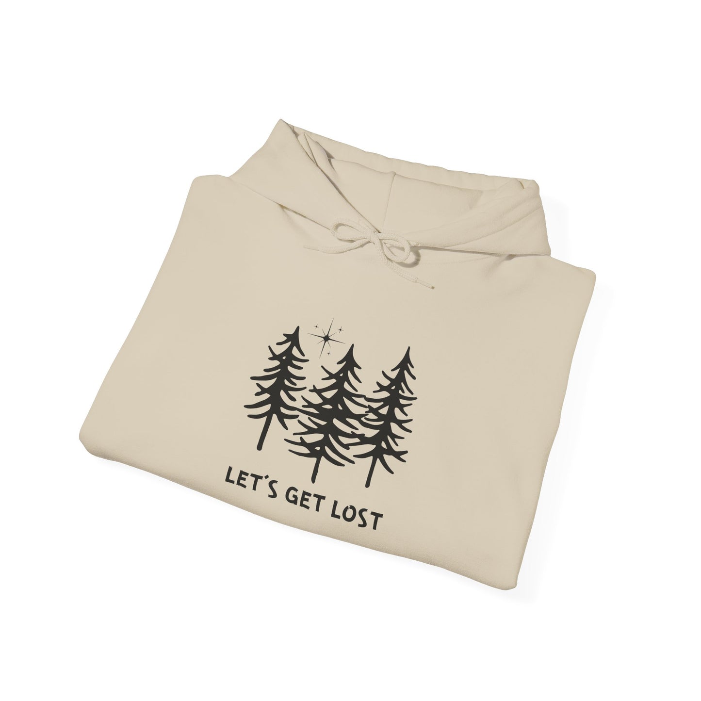 Let's Get Lost Unisex Hoodie Adventure Sweatshirt for Nature Lovers Rockhounds