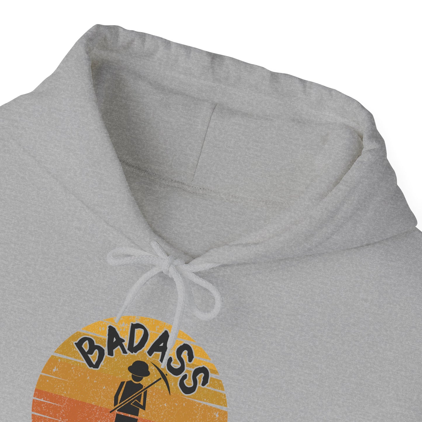 Badass Miner Rock Hammer Sunset Hoodie Unisex Hooded Sweatshirt