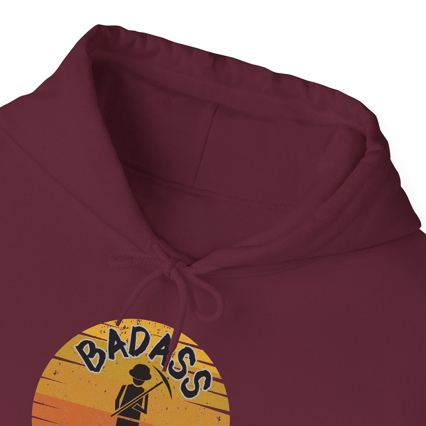 Badass Miner Rock Hammer Sunset Hoodie Unisex Hooded Sweatshirt