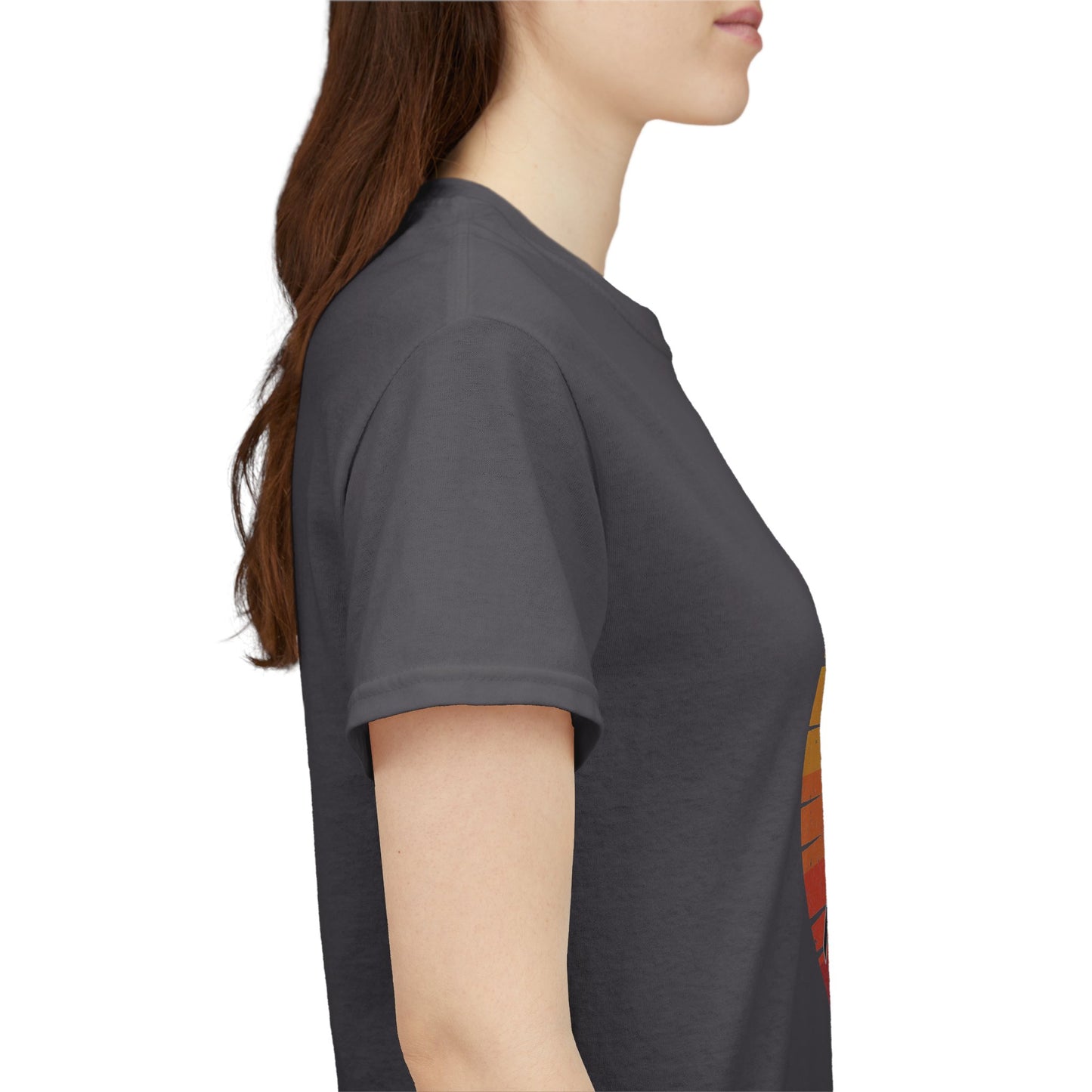 Badass Miner Rock Hammer Sunset Unisex Cotton Tee