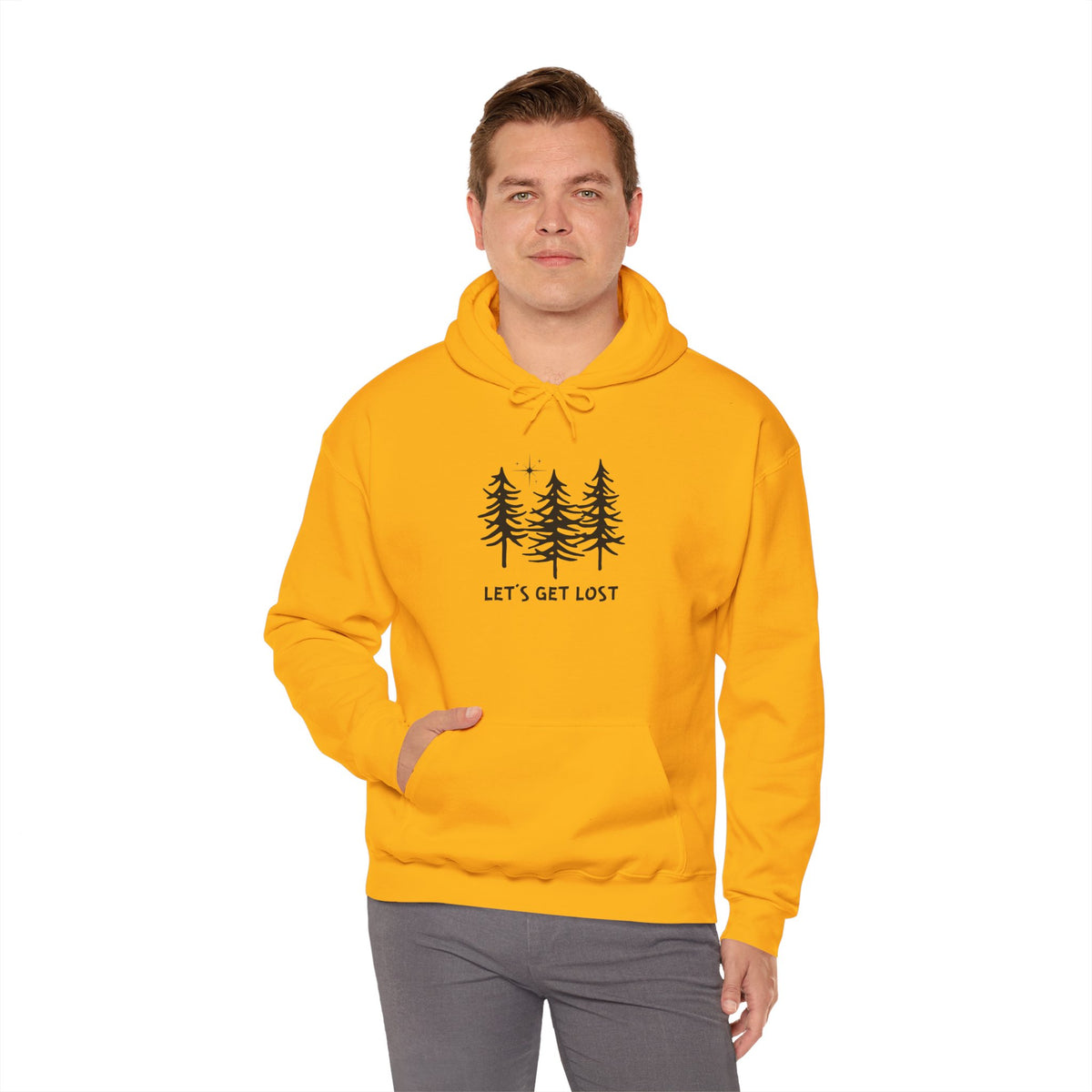 Let's Get Lost Unisex Hoodie Adventure Sweatshirt for Nature Lovers Rockhounds