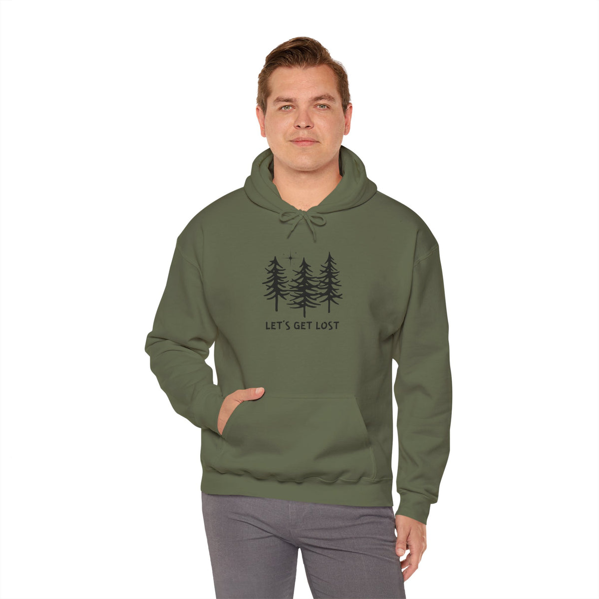 Let's Get Lost Unisex Hoodie Adventure Sweatshirt for Nature Lovers Rockhounds