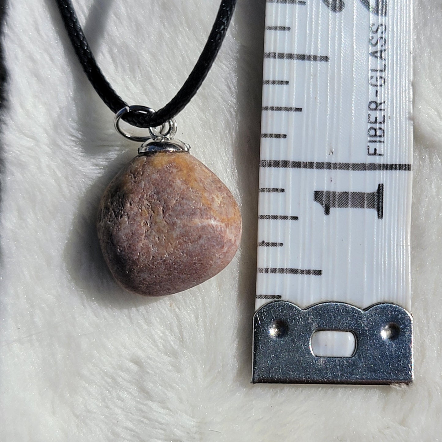 Natural River Rock Stone Pendant Necklace | Nature Themed Jewelry | Rockhound Gift