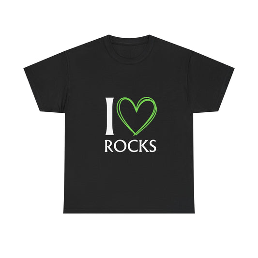I Love Rocks T-Shirt - For Geology Fans, Miners, Collectors, & Earth Enthusiasts