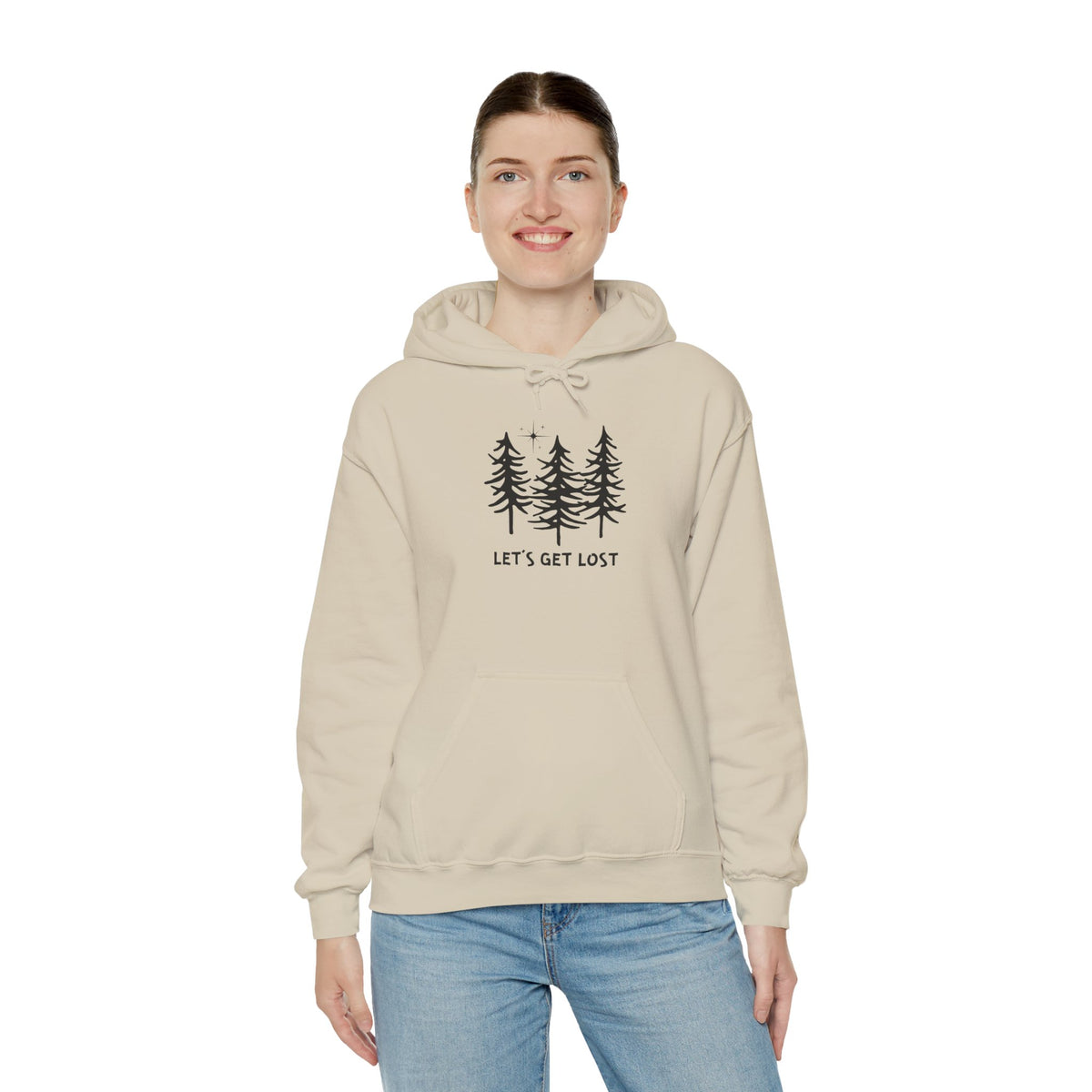 Let's Get Lost Unisex Hoodie Adventure Sweatshirt for Nature Lovers Rockhounds