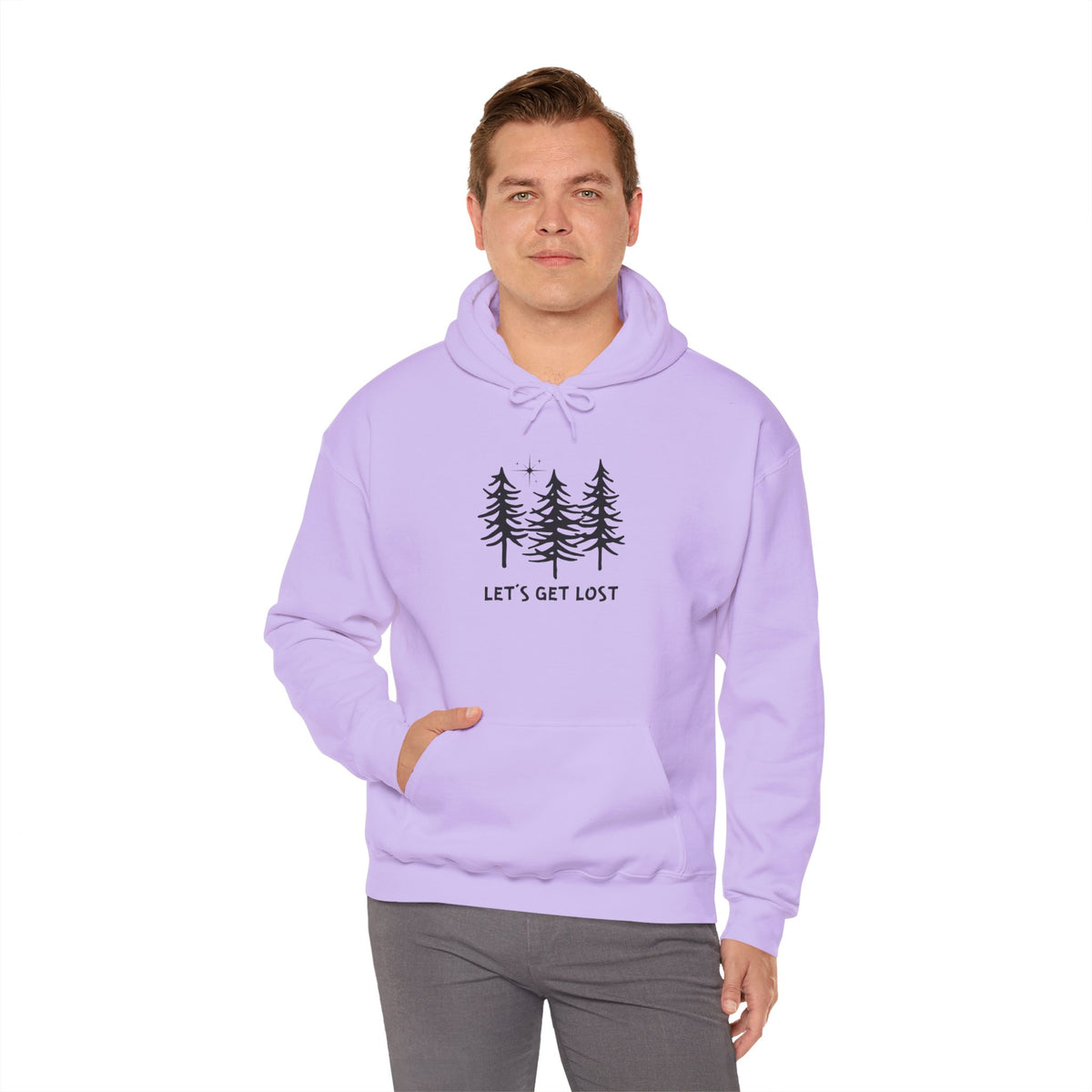 Let's Get Lost Unisex Hoodie Adventure Sweatshirt for Nature Lovers Rockhounds
