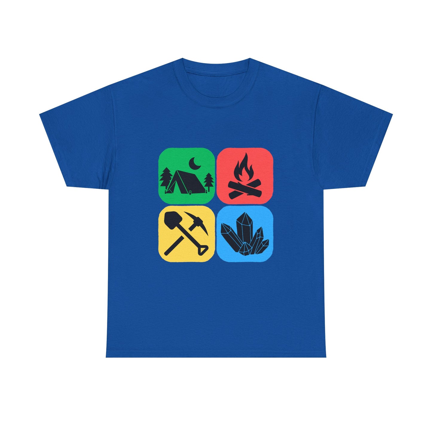 Rockhound Camping Adventure Unisex Tee - Geology Shirt, Outdoor Nature Lover Gift, Hiking Campfire T-Shirt, Rock and Mineral