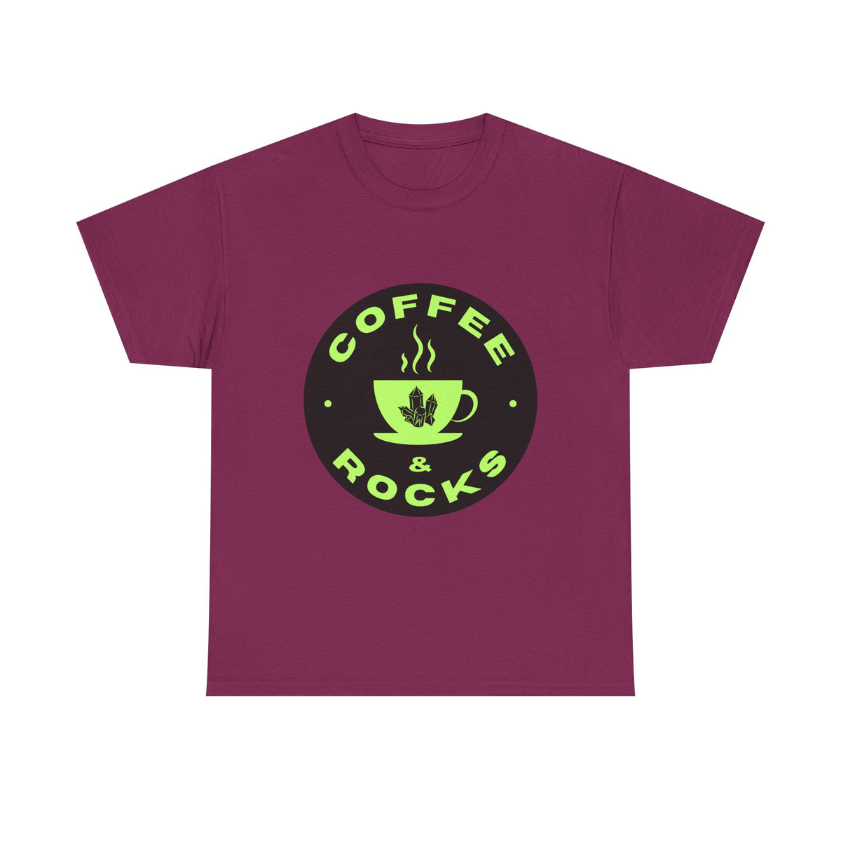 Coffee & Rocks Unisex Heavy Cotton Tee - Perfect for Geologist Coffee Lovers