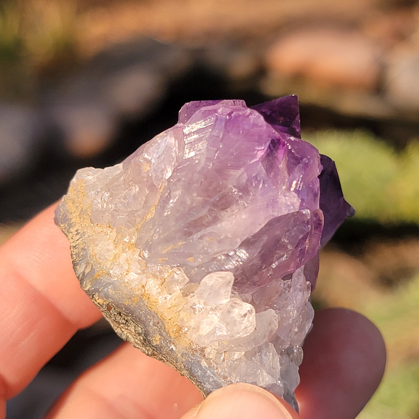 Amethyst Crystal Rock Specimen | Purple Quartz | 70.54 grams
