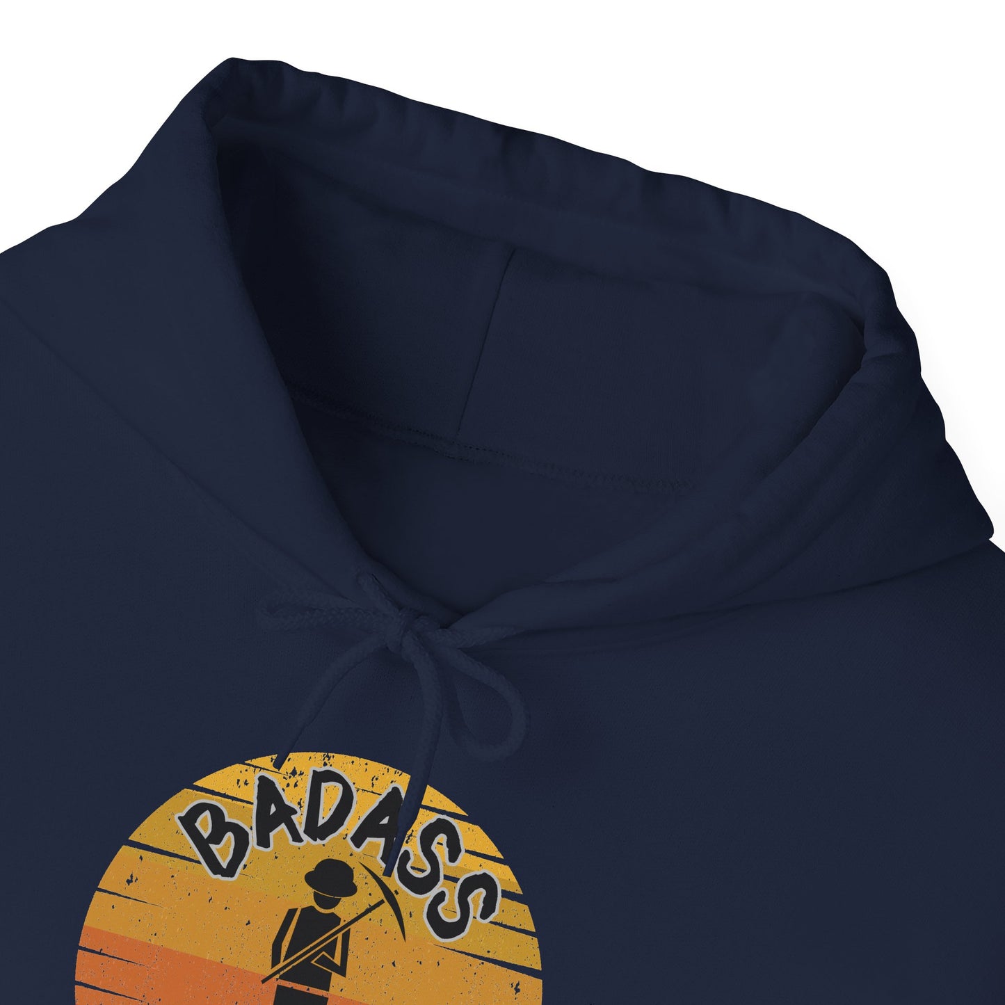 Badass Miner Rock Hammer Sunset Hoodie Unisex Hooded Sweatshirt