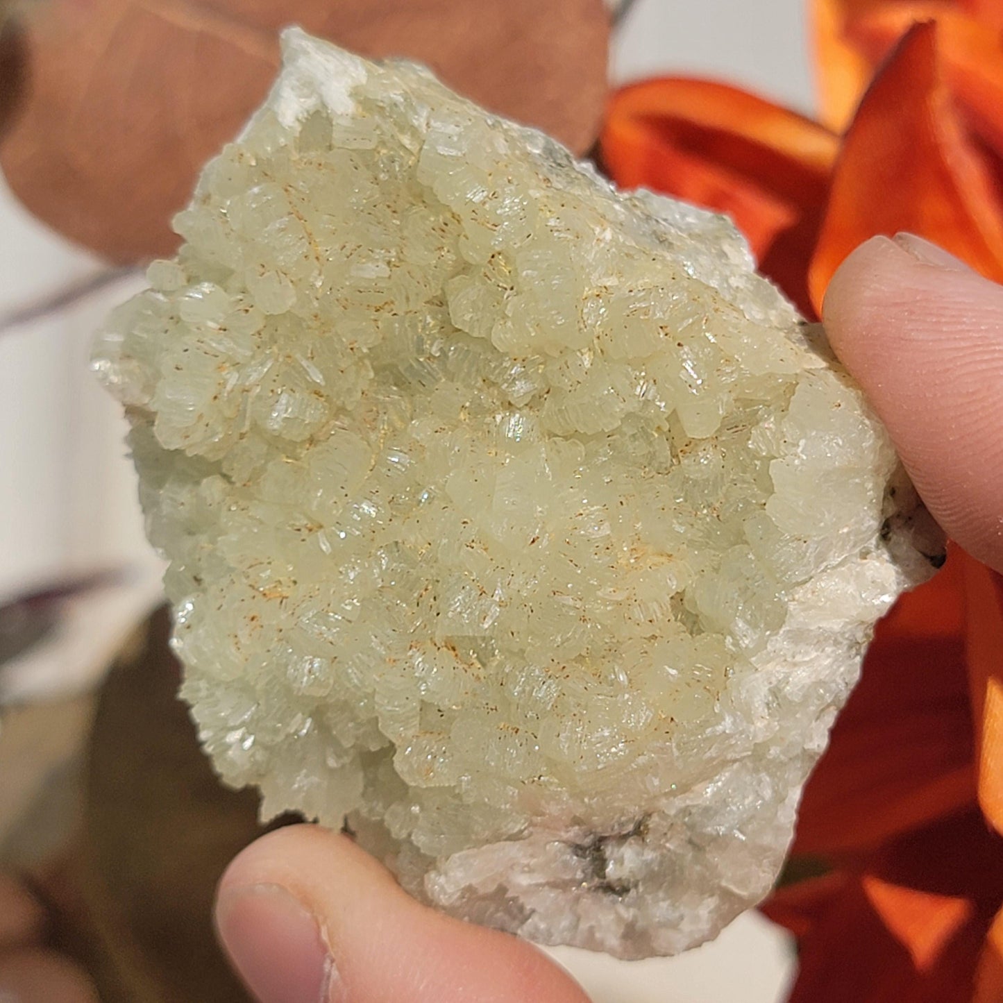 Rough Prehnite Mineral Specimens from Boulemane, Imilchil, Morocco - Wholesale Lot 9 Pieces, 439 Grams, Dark Green and Light Green Crystals