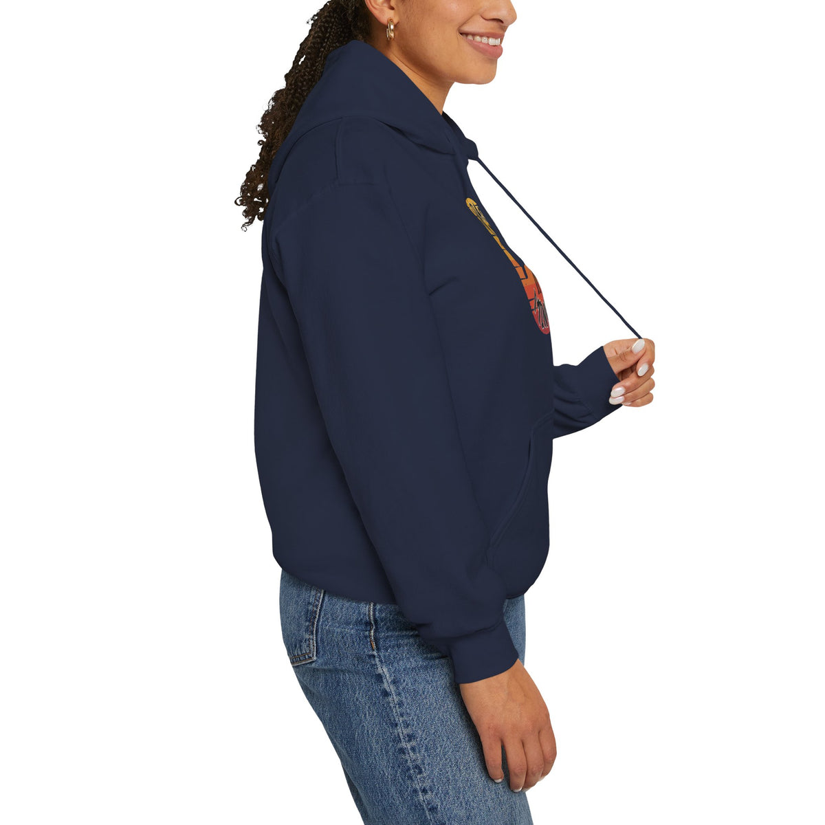 Badass Miner Rock Hammer Sunset Hoodie Unisex Hooded Sweatshirt