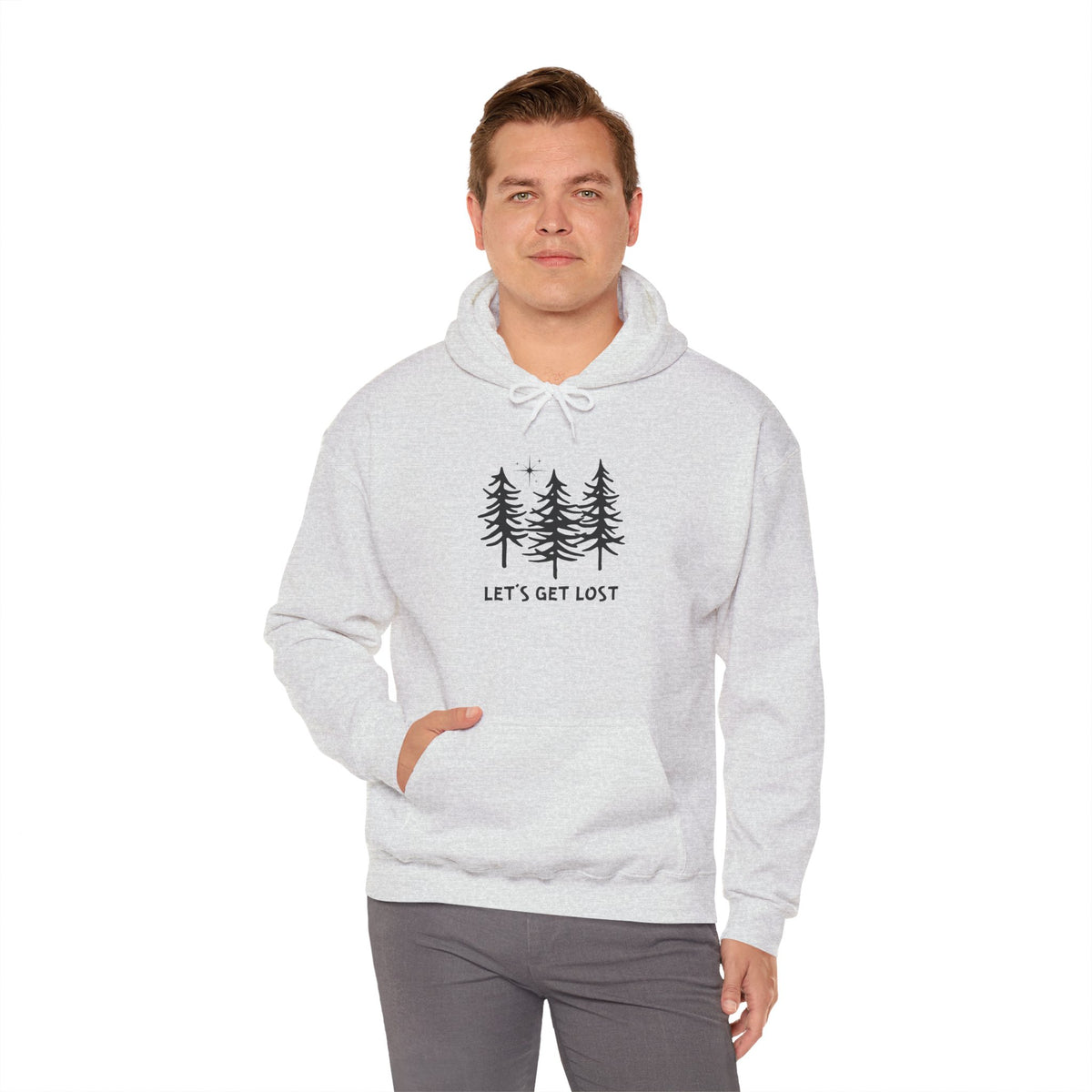 Let's Get Lost Unisex Hoodie Adventure Sweatshirt for Nature Lovers Rockhounds