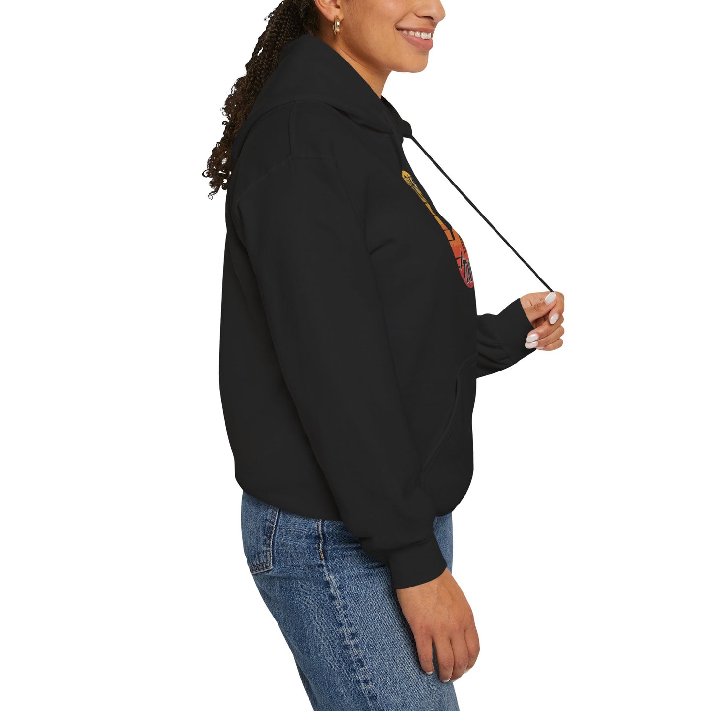 Badass Miner Rock Hammer Sunset Hoodie Unisex Hooded Sweatshirt